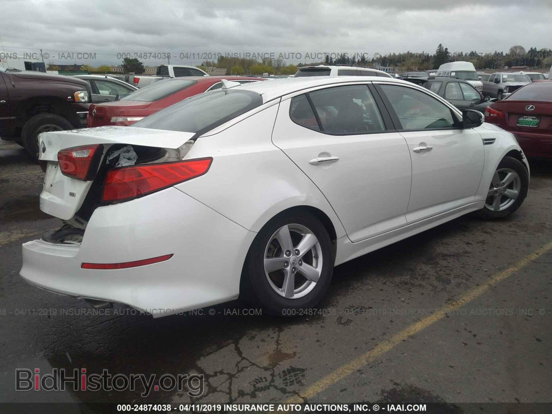 2015 KIA OPTIMA - VIN: KNAGM4A73F5621893 - Photo 4