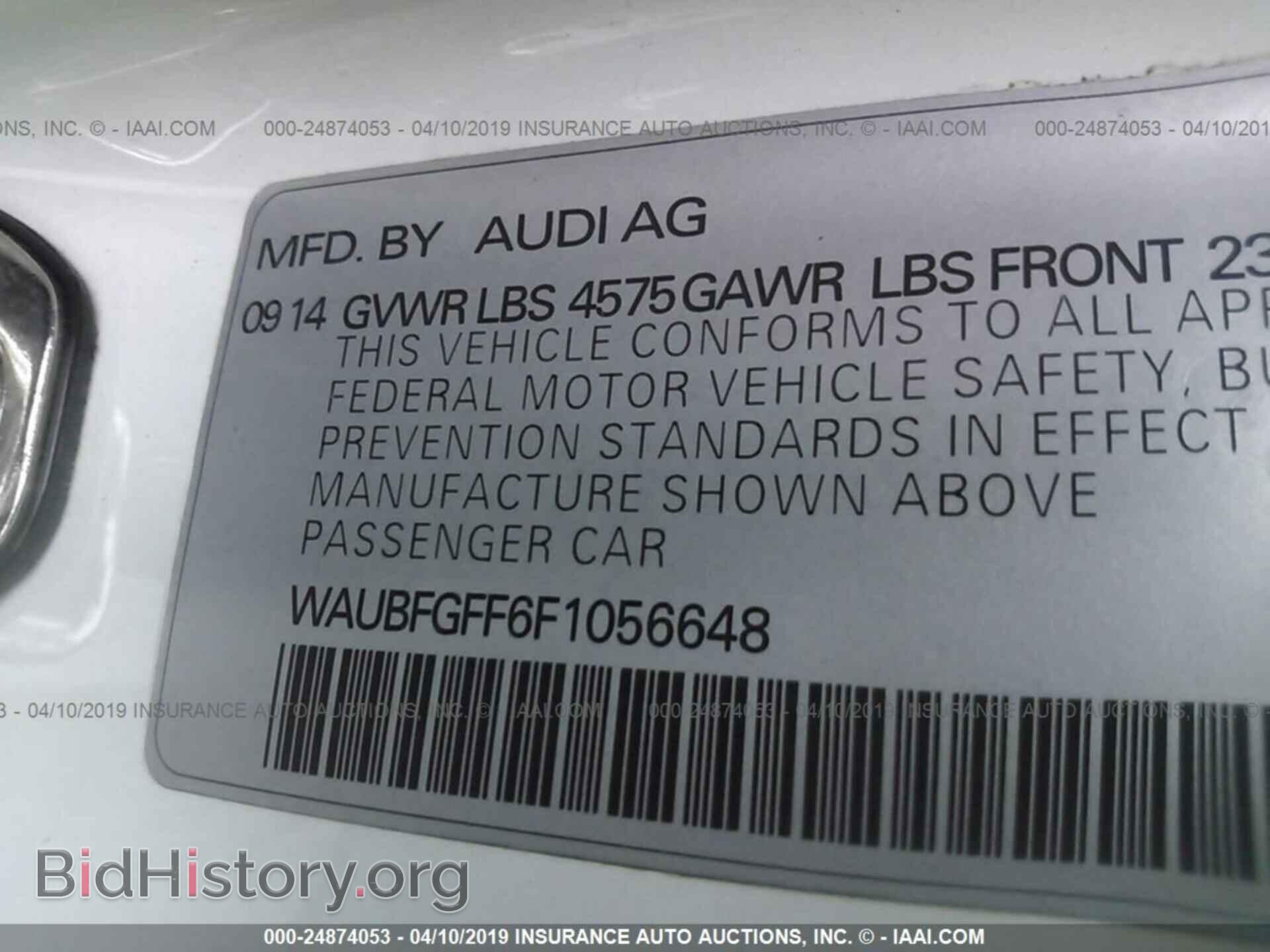 2015 AUDI A3 - VIN: WAUBFGFF6F1056648 - Фото 9
