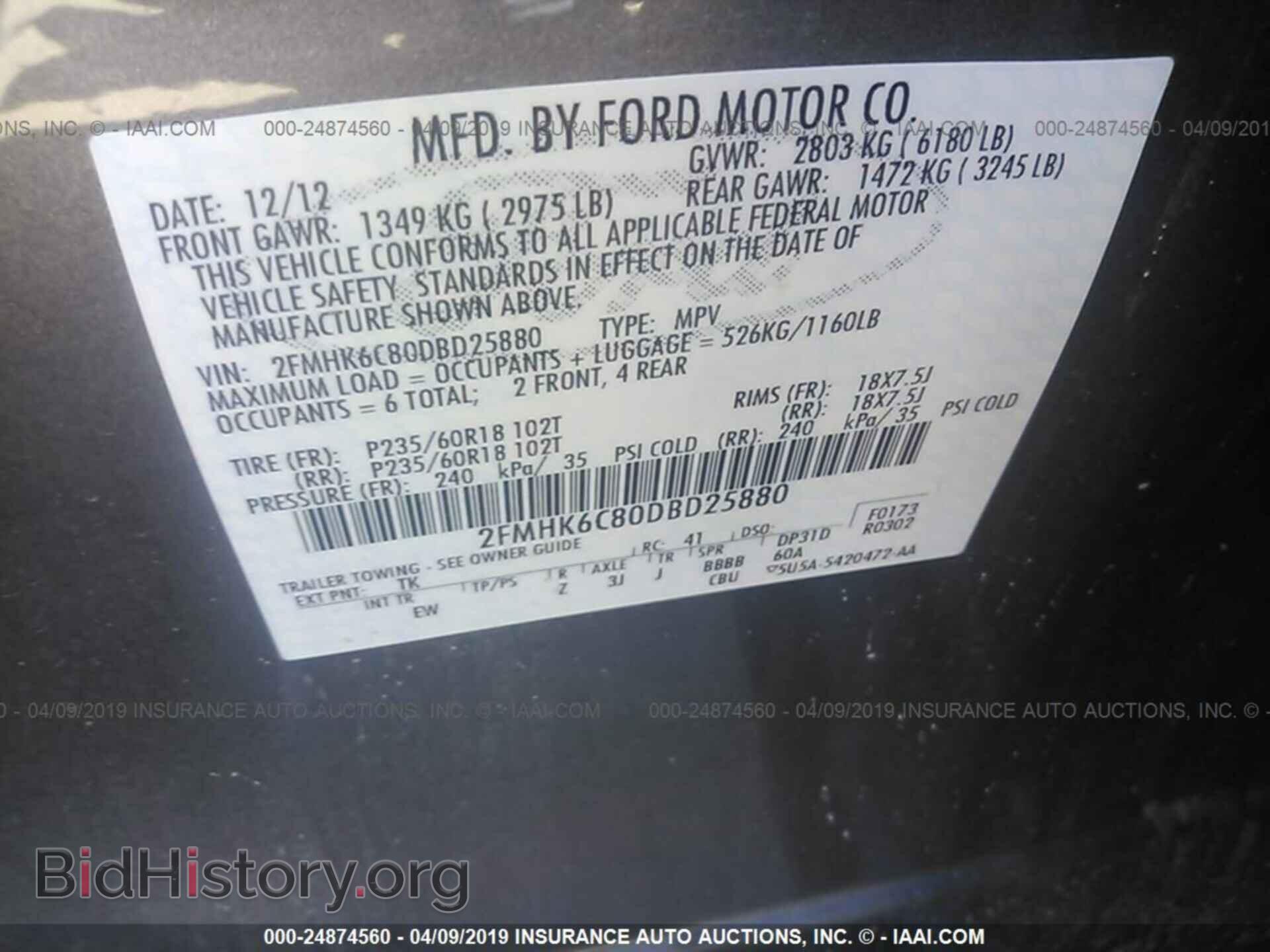 2013 FORD FLEX - VIN: 2FMHK6C80DBD25880 - Photo 9