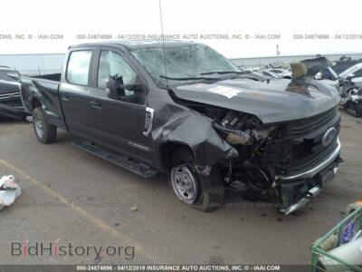 2017 Ford F250 Super Duty, gray — VIN 1FT7W2BT2HED08947, IAAI