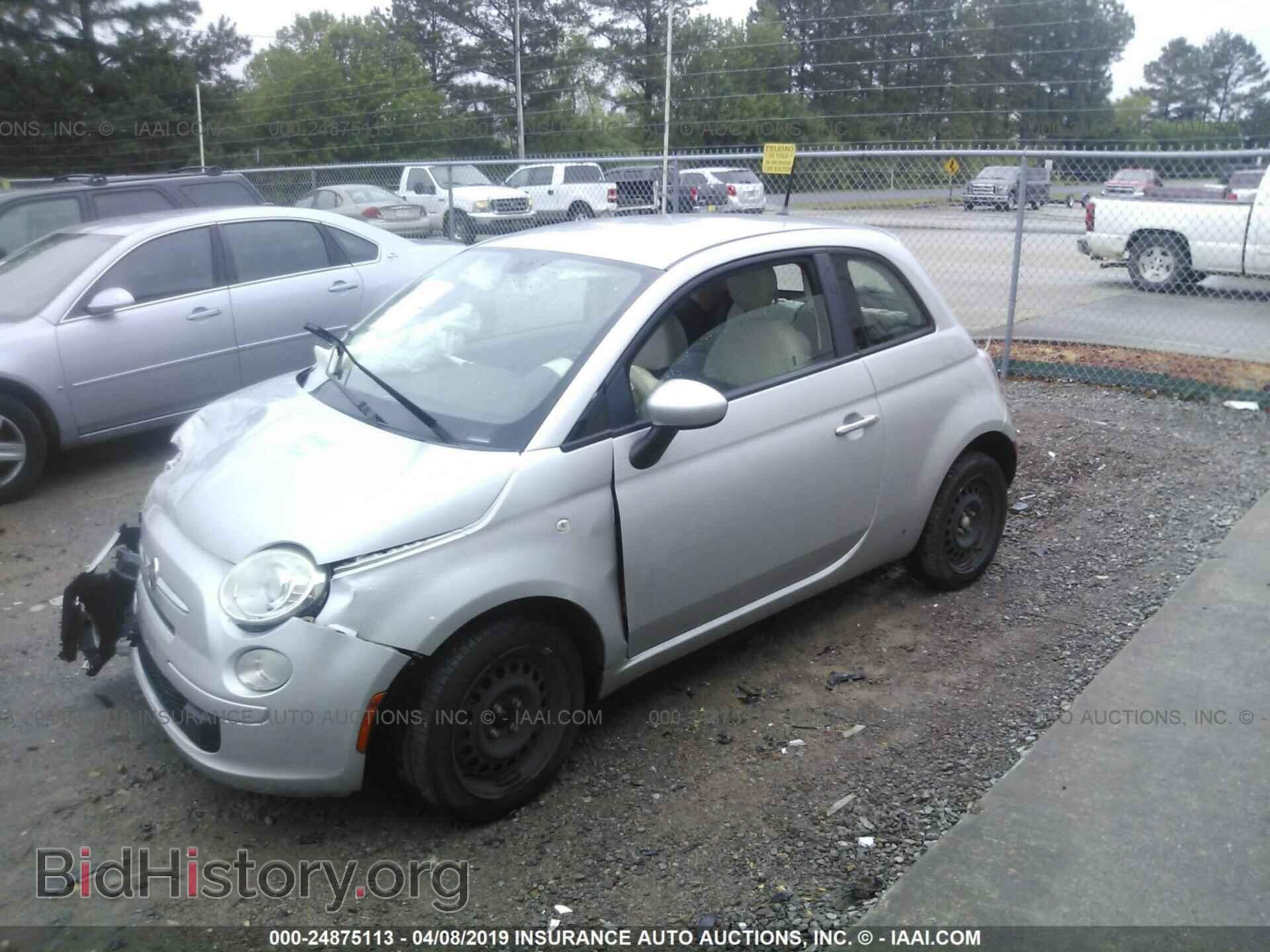 2012 FIAT 500 - VIN: 3C3CFFAR1CT114581 - Photo 2