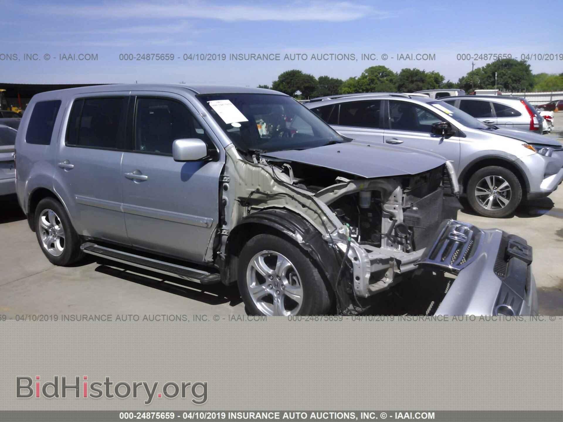 Фотография 5FNYF3H40CB038411 - HONDA PILOT 2012