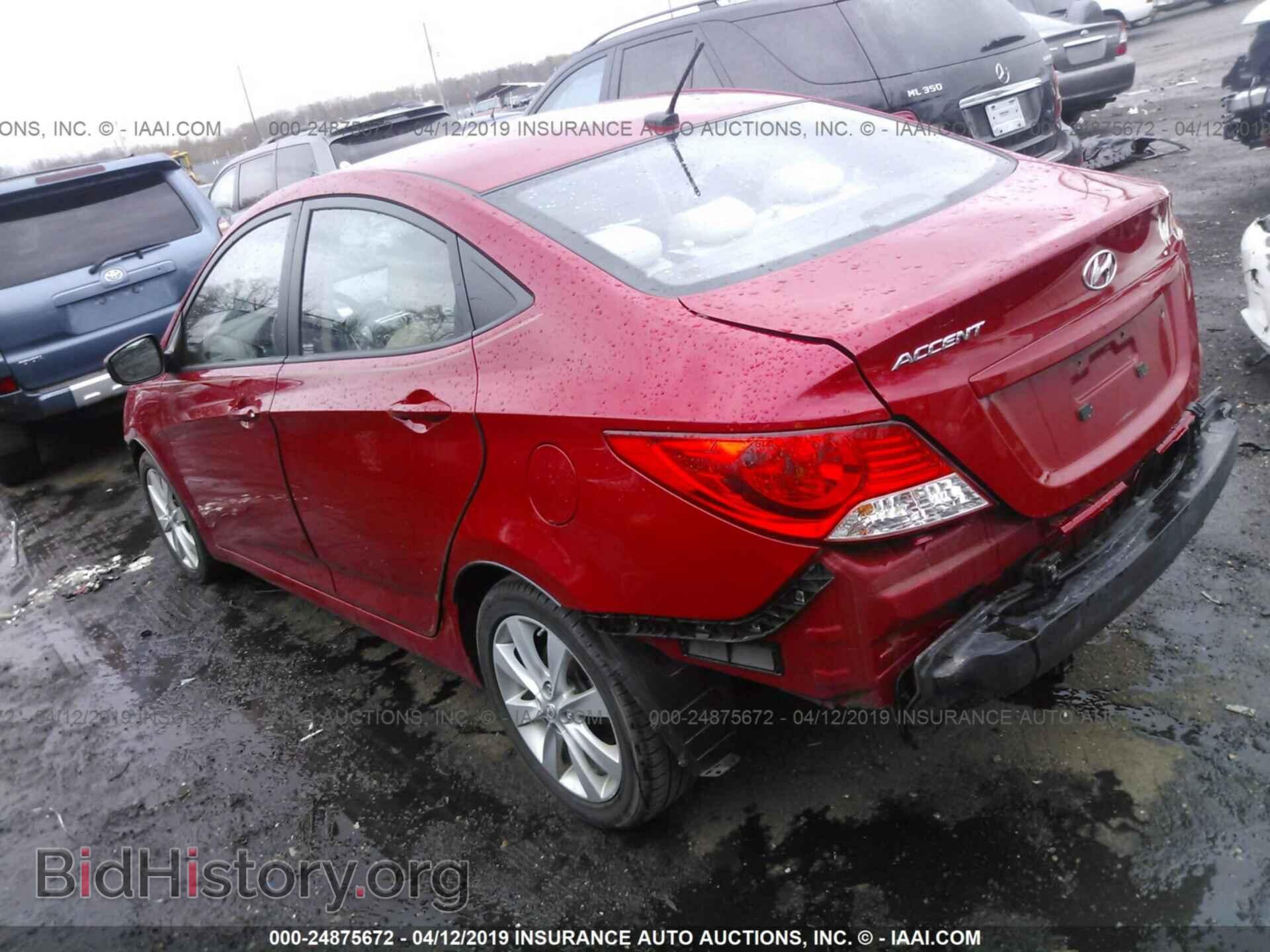 2013 HYUNDAI ACCENT - VIN: KMHCU4AE6DU316449 - Фото 3