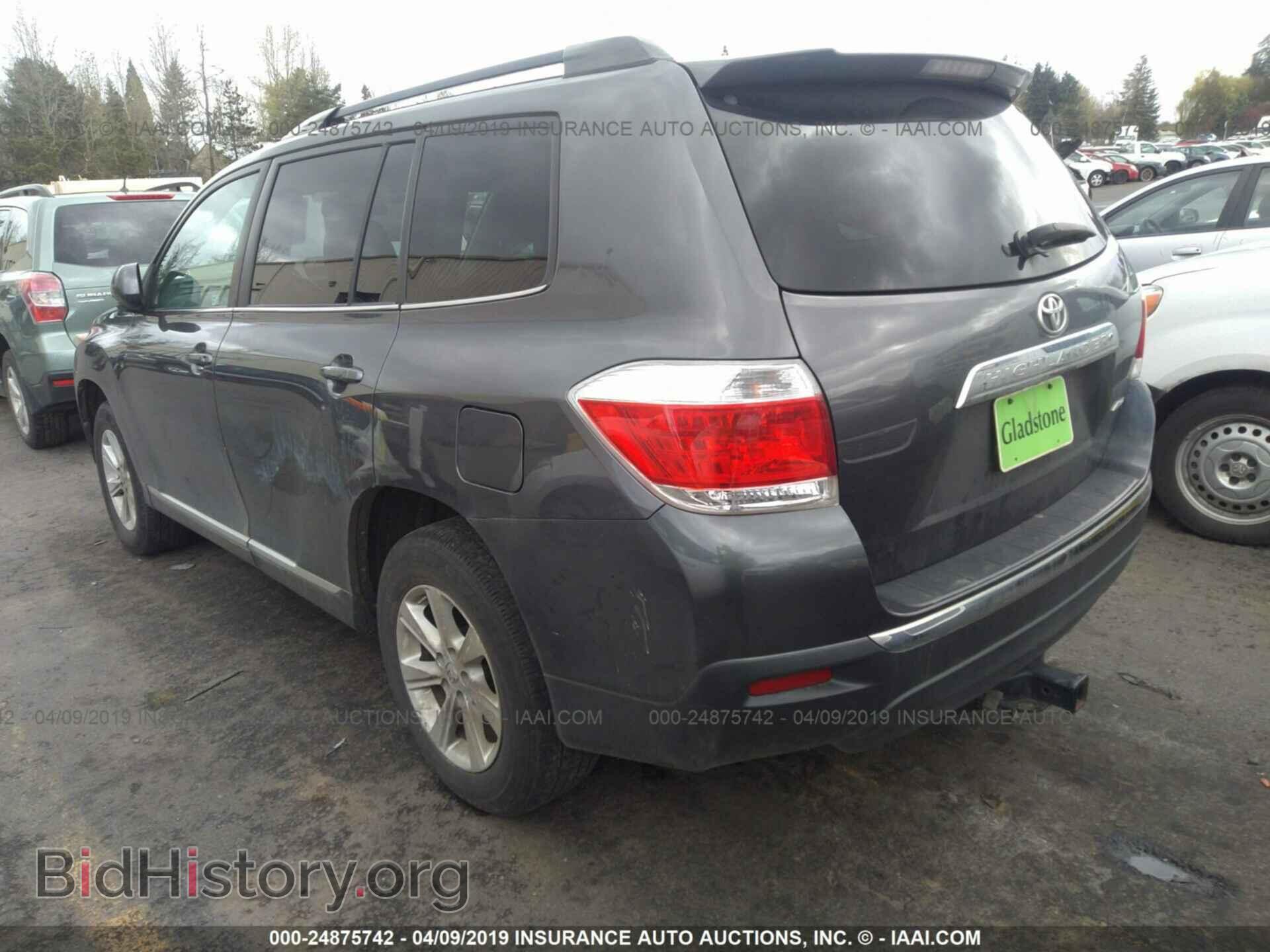 2012 TOYOTA HIGHLANDER - VIN: 5TDBK3EH0CS143518 - Фото 3