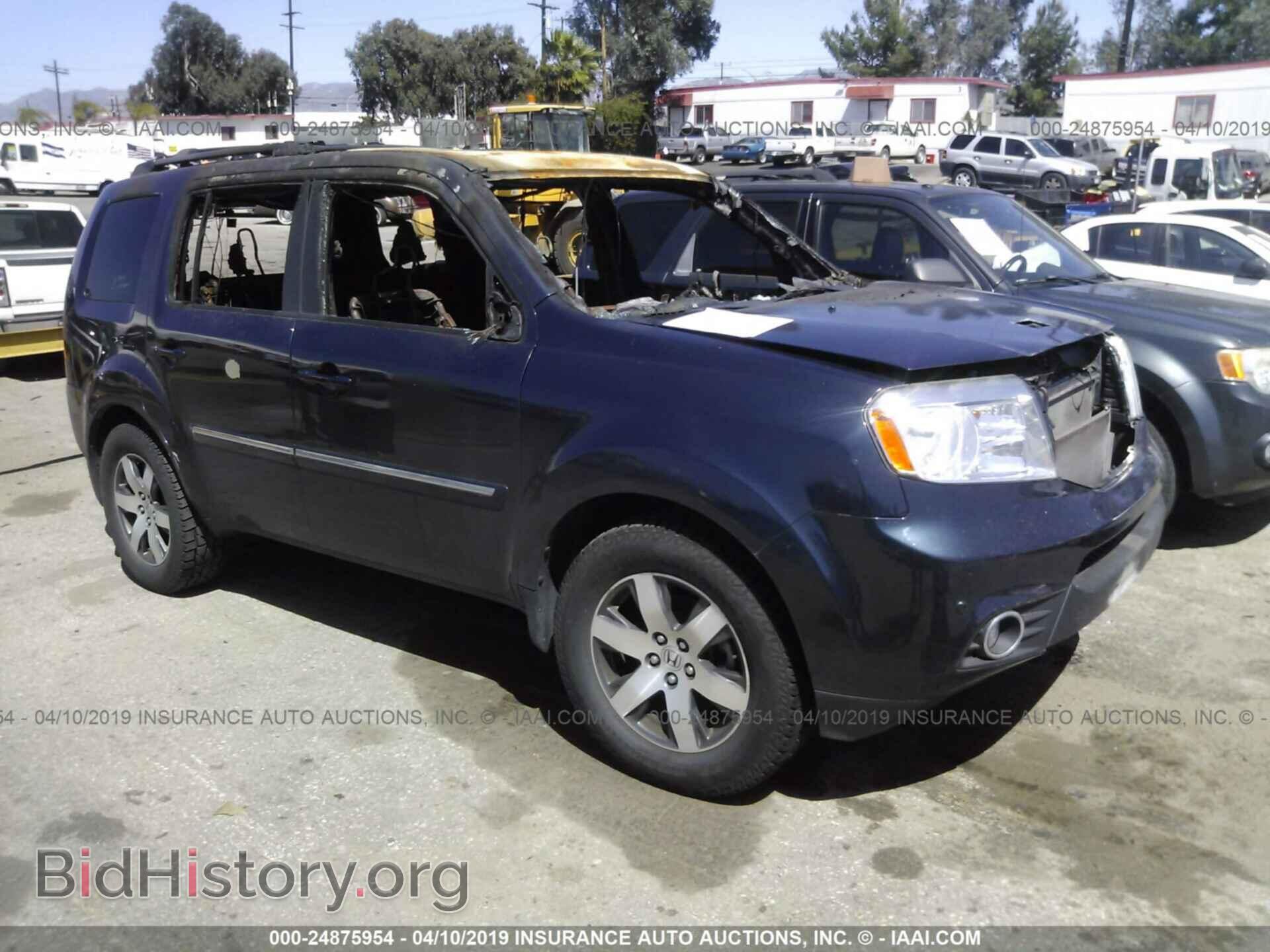 Photo 5FNYF4H98CB066250 - HONDA PILOT 2012