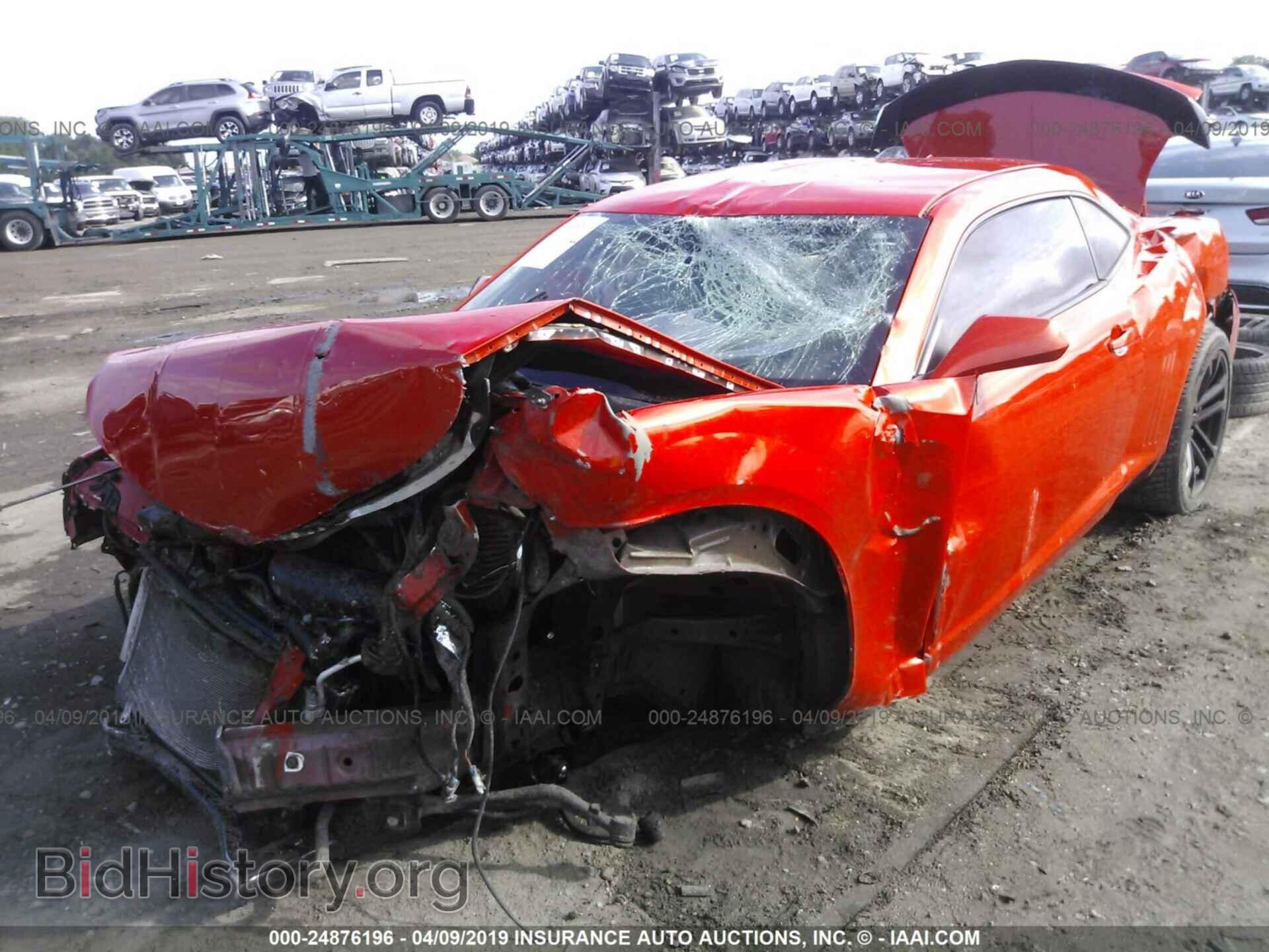 2013 CHEVROLET CAMARO - VIN: 2G1FT1EW7D9165455 - Фото 2