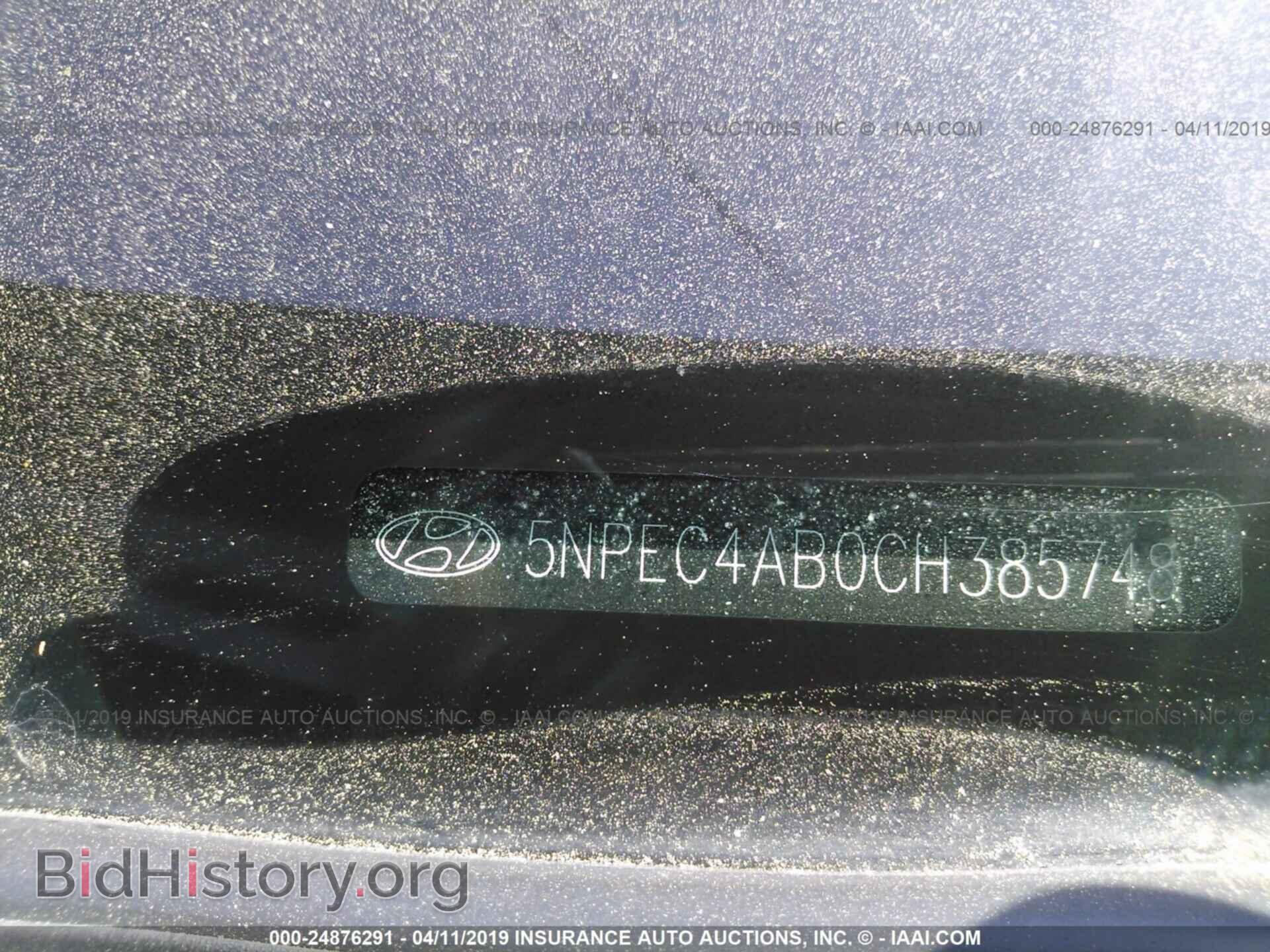 2012 HYUNDAI SONATA - VIN: 5NPEC4AB0CH385748 - Photo 9