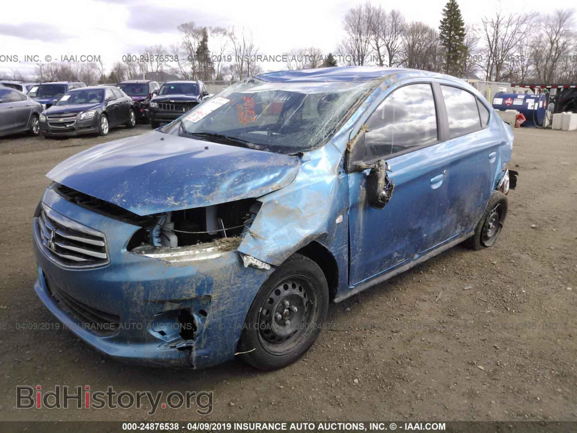2019 MITSUBISHI MIRAGE - VIN: ML32F3FJ0KHF01084 - Фото 2