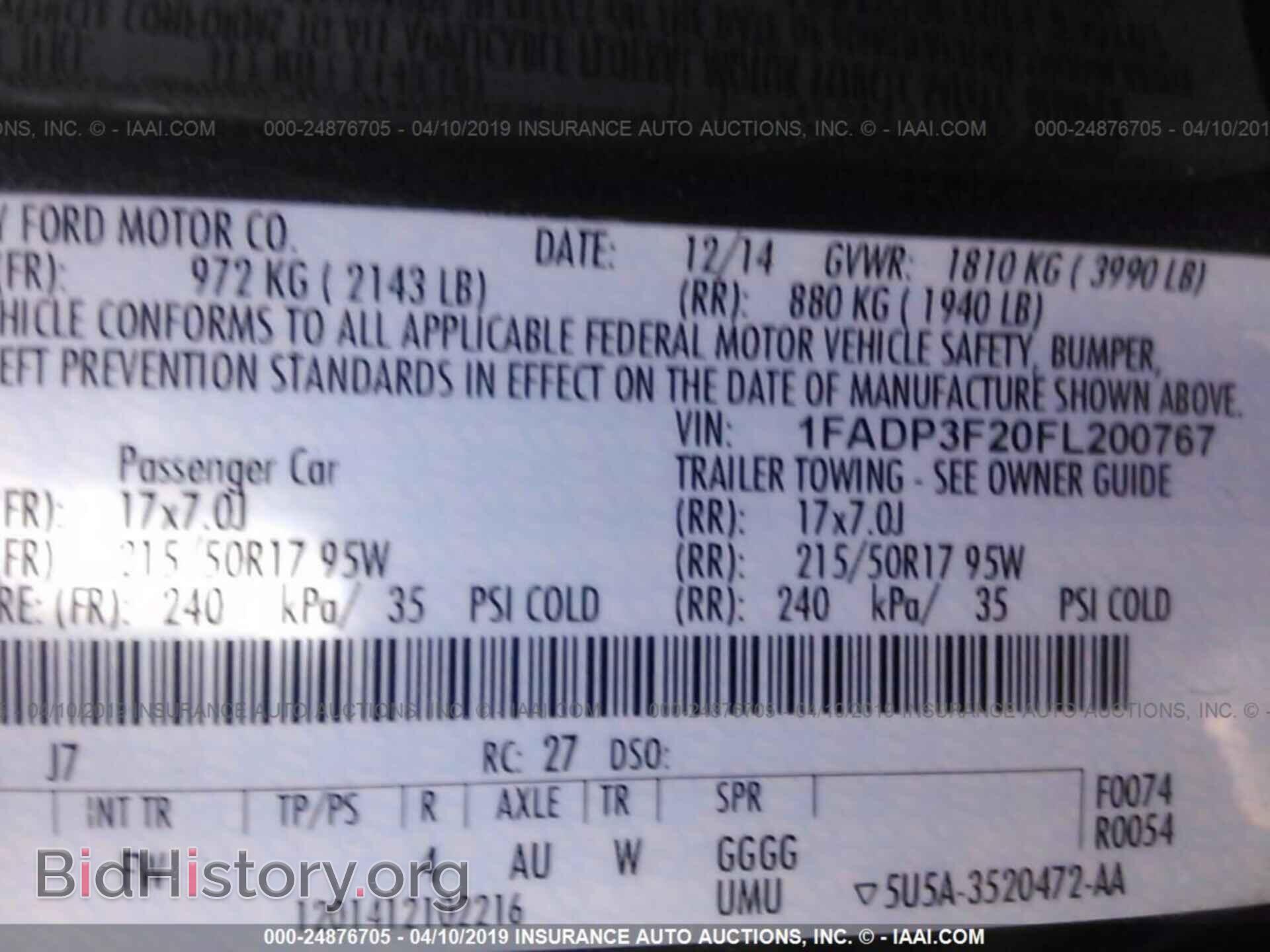 2015 FORD FOCUS - VIN: 1FADP3F20FL200767 - Photo 9
