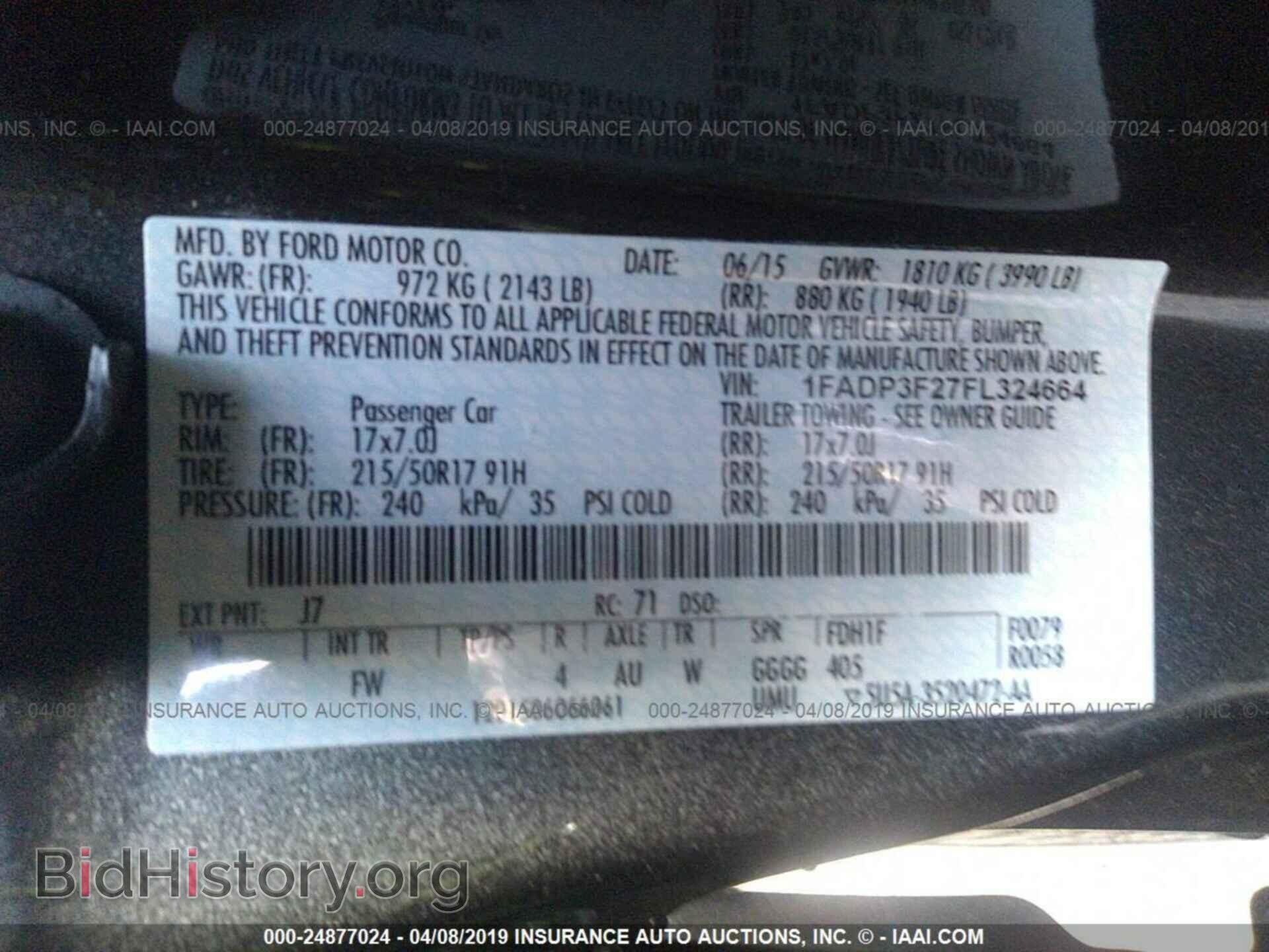 2015 FORD FOCUS - VIN: 1FADP3F27FL324664 - Photo 9