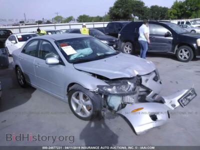 2007 Mazda 6 I, silver — VIN 1YVHP80C675M39766, IAAI