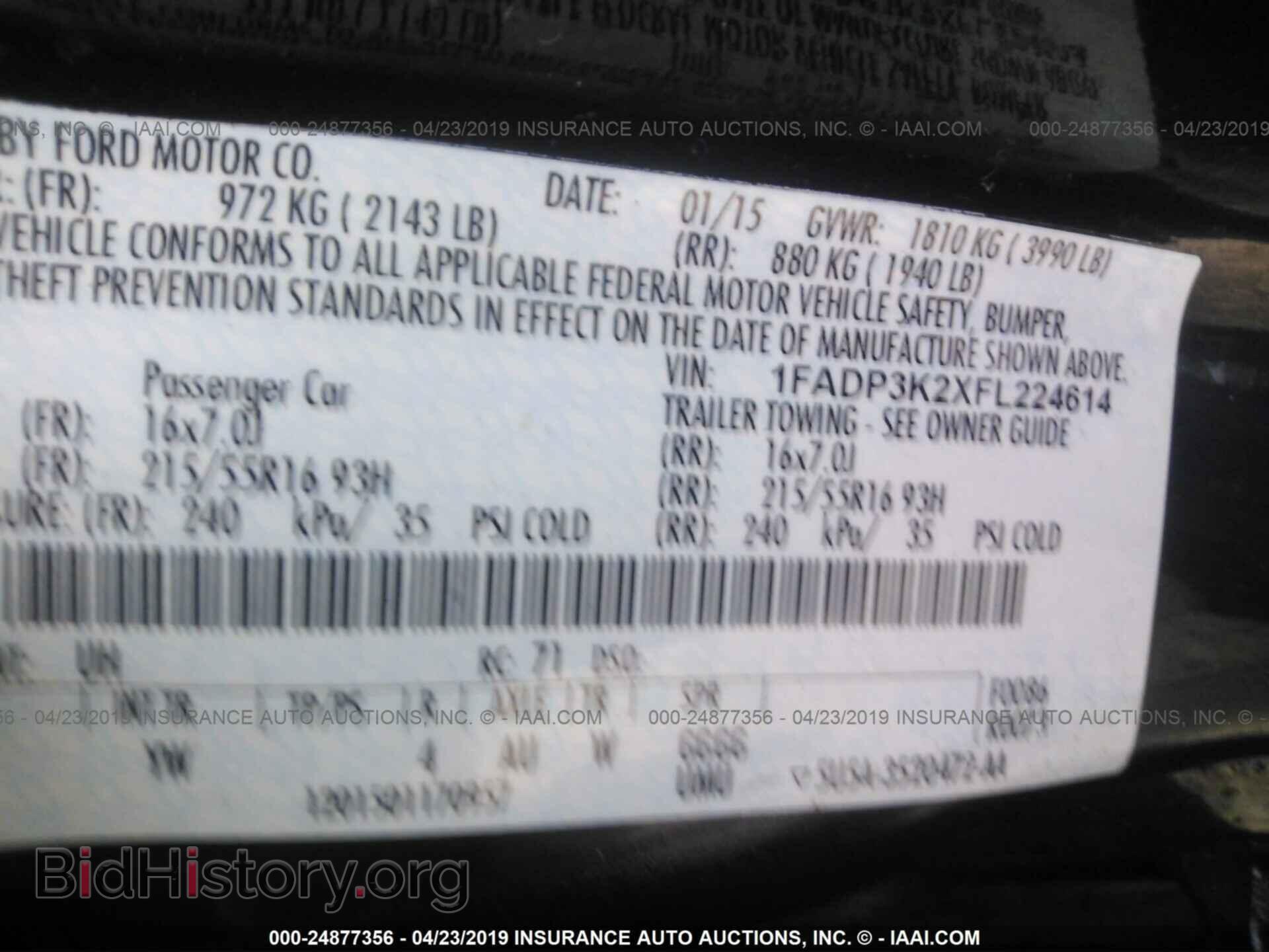 2015 FORD FOCUS - VIN: 1FADP3K2XFL224614 - Photo 9