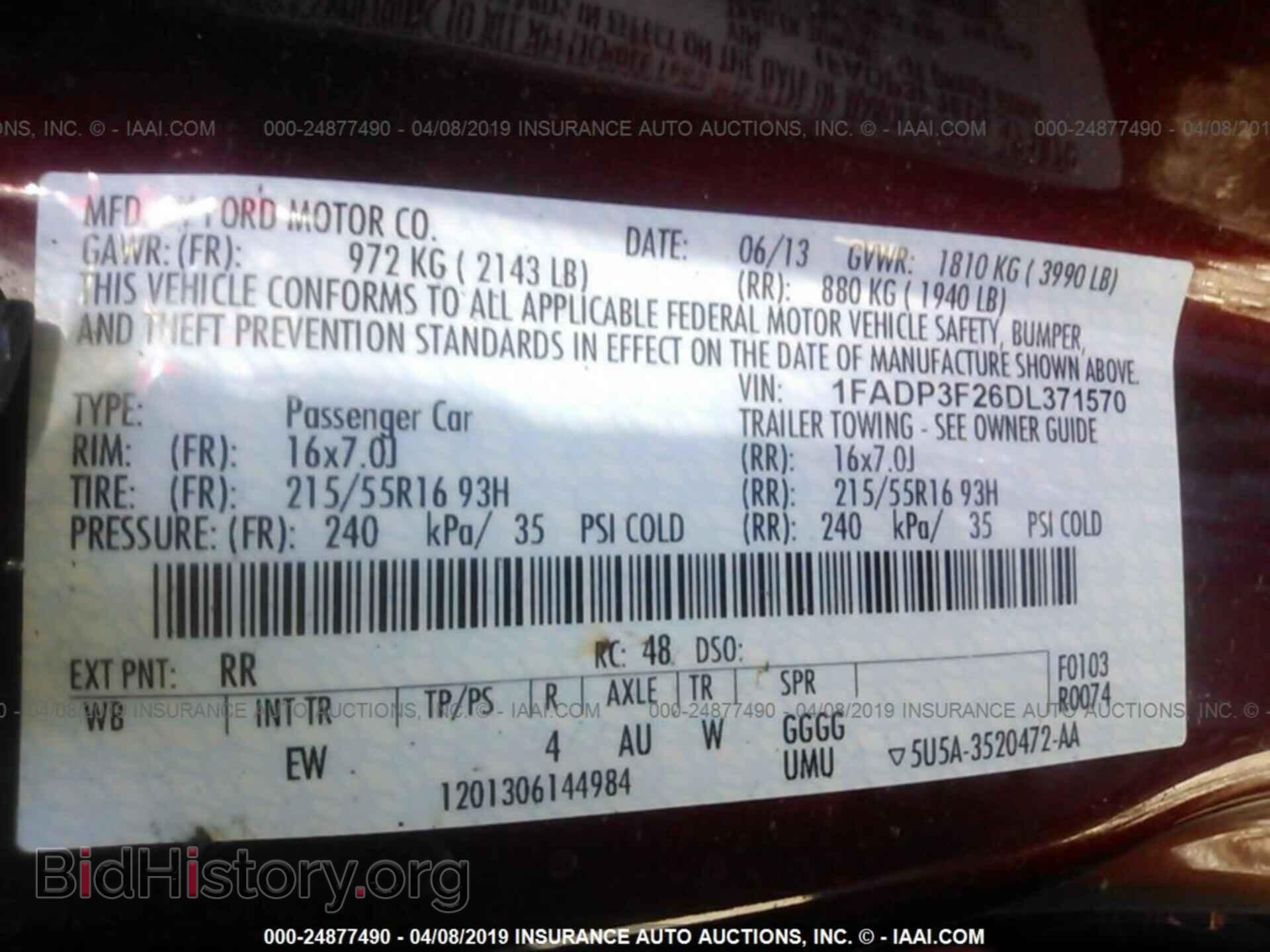 2013 FORD FOCUS - VIN: 1FADP3F26DL371570 - Photo 9