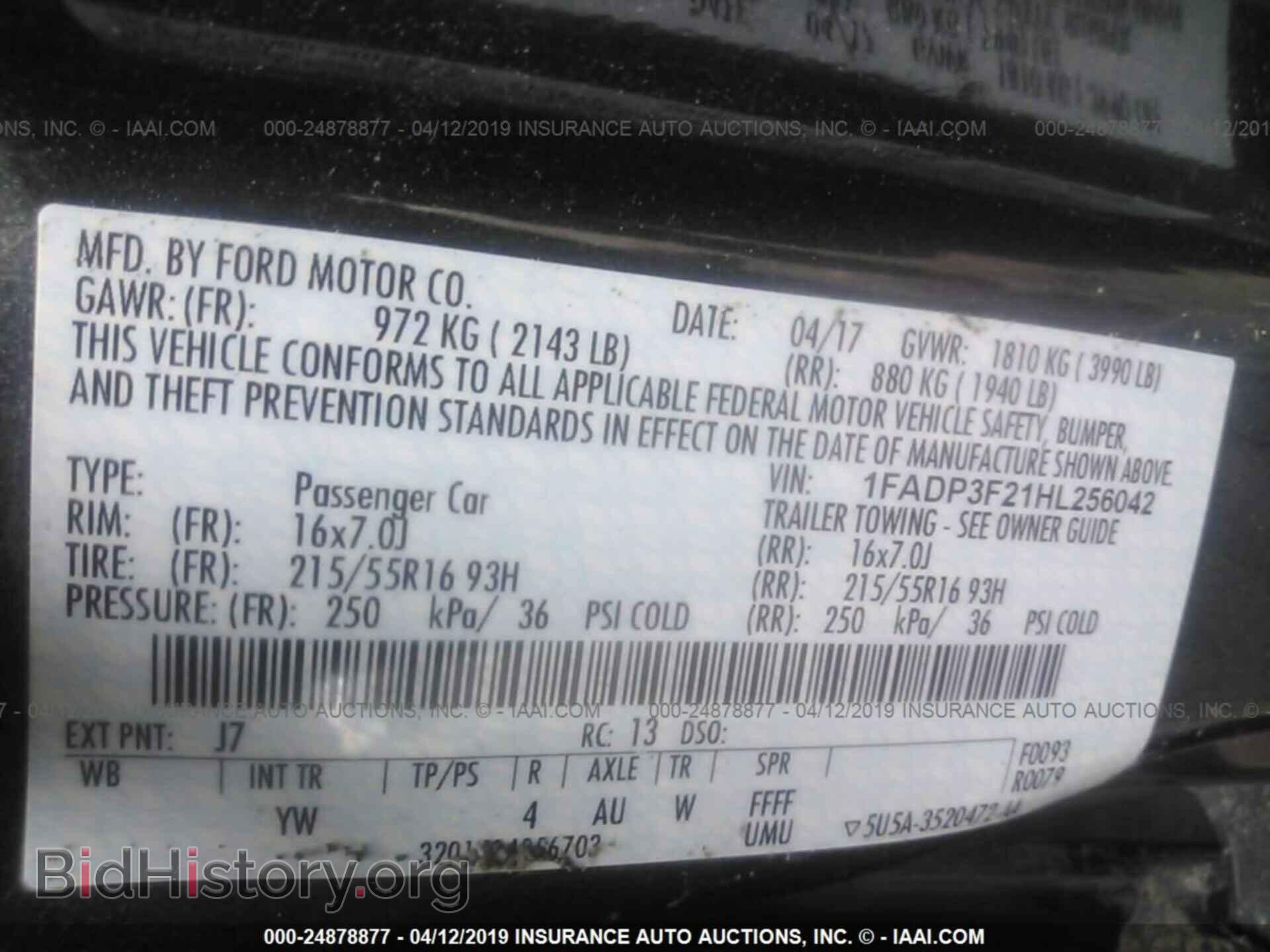2017 FORD FOCUS - VIN: 1FADP3F21HL256042 - Photo 9