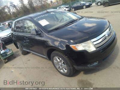 2007 Ford EDGE SEL Plus, черный — VIN 2FMDK49C27BB46405, IAAI