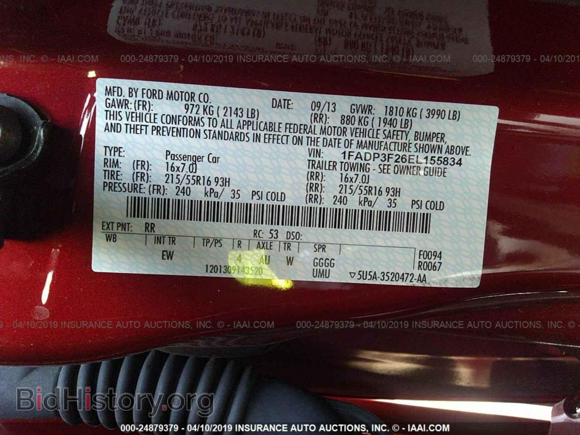 2014 FORD FOCUS - VIN: 1FADP3F26EL155834 - Photo 9