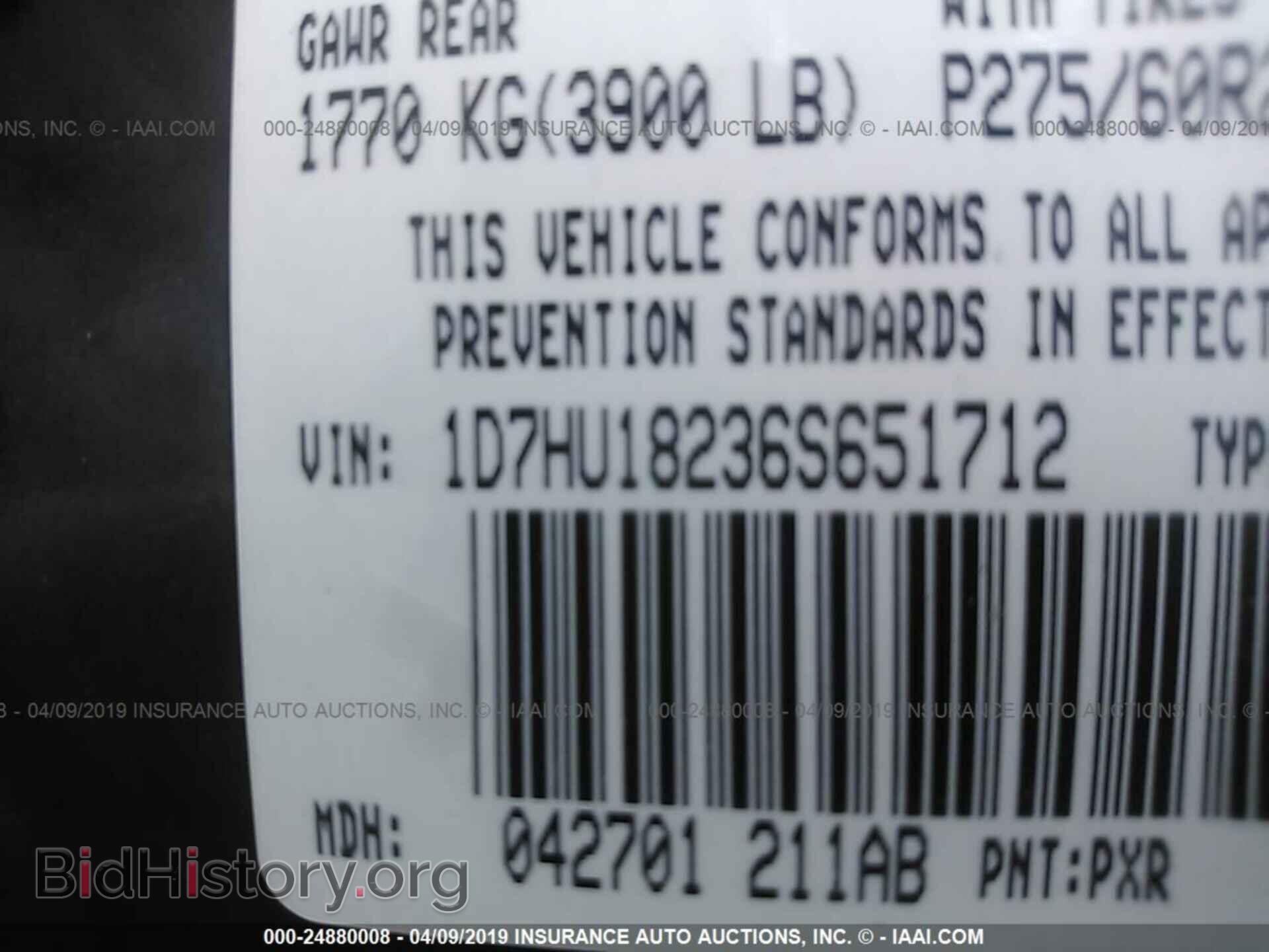 2006 DODGE RAM 1500 - VIN: 1D7HU18236S651712 - Фото 9