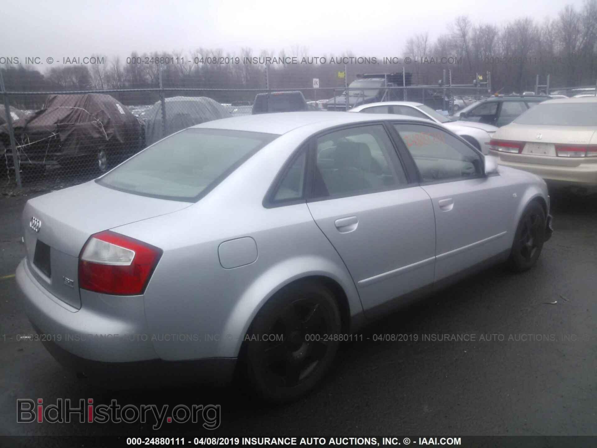 2002 AUDI A4 - VIN: WAULC68E22A206020 - Фото 4