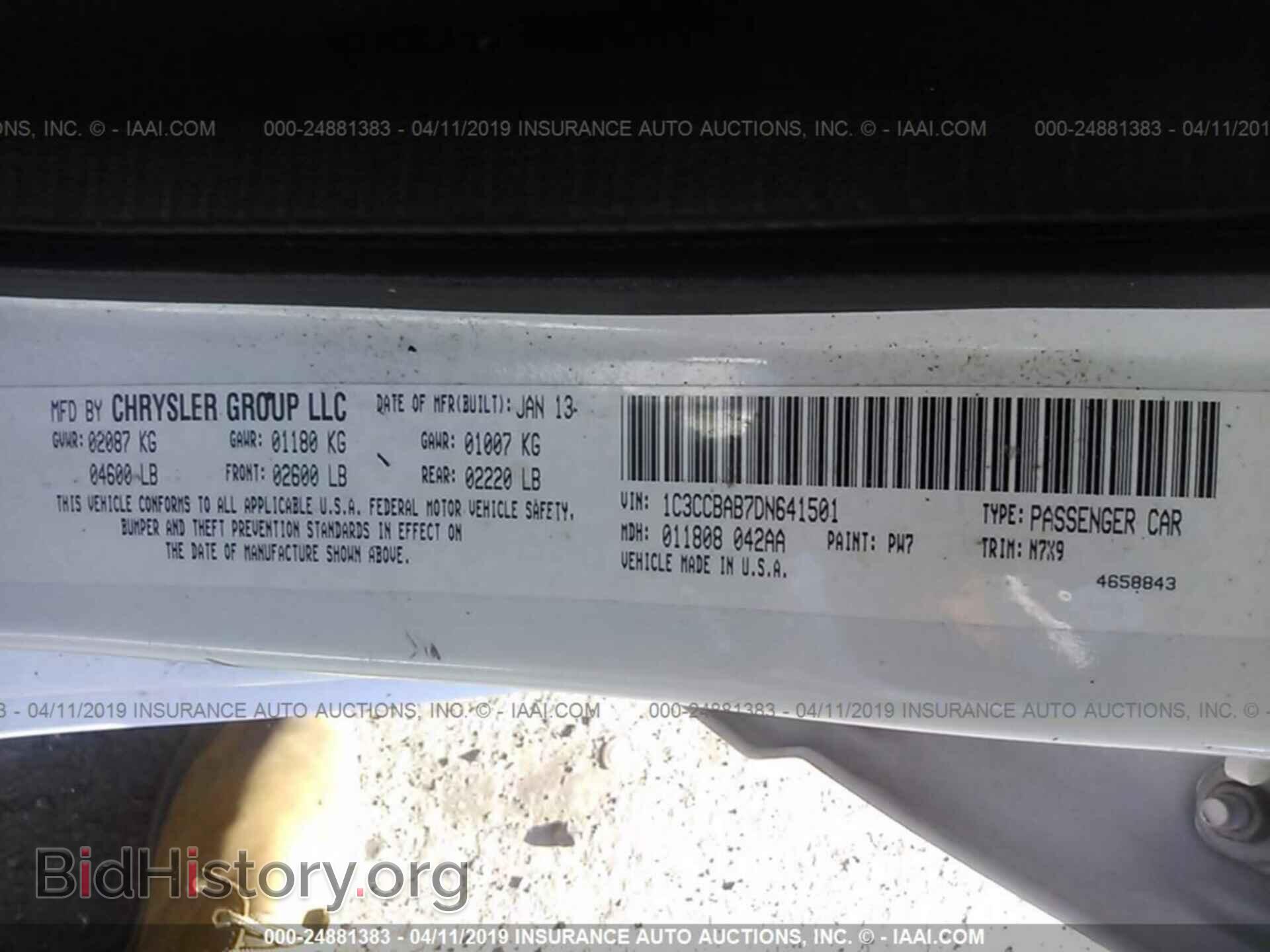 2013 CHRYSLER 200 - VIN: 1C3CCBAB7DN641501 - Photo 9