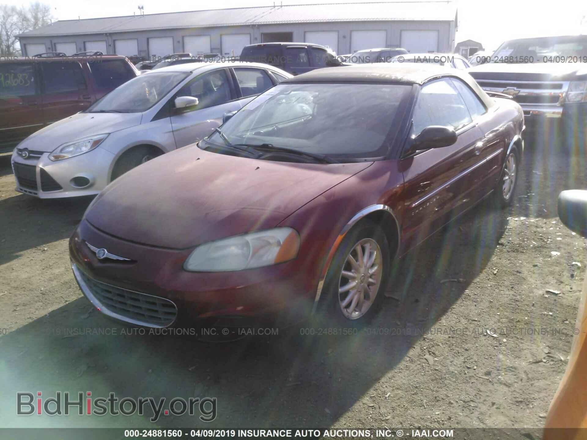 2001 CHRYSLER SEBRING - VIN: 1C3EL45U01N637592 - Фото 2