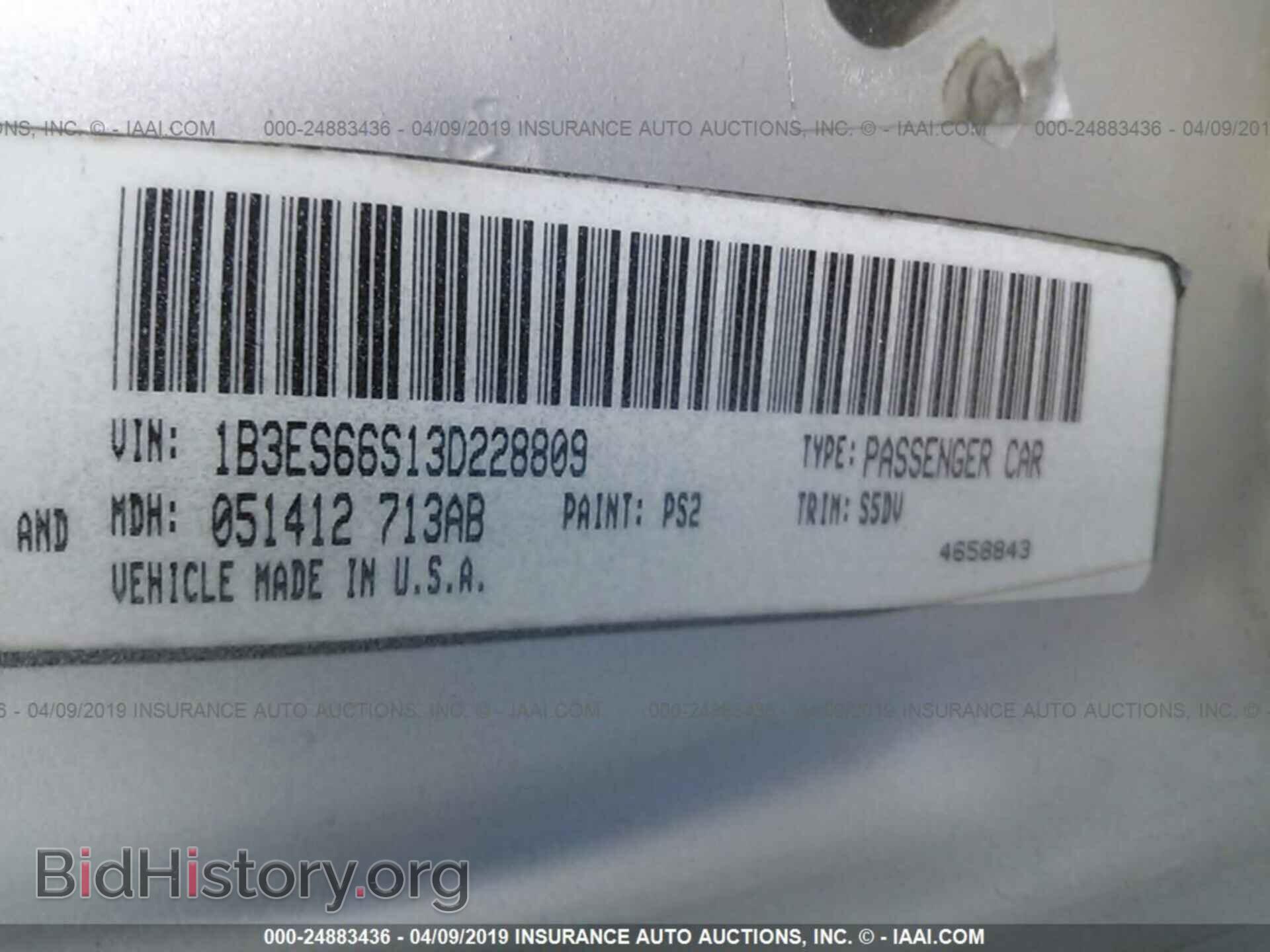 2003 DODGE NEON - VIN: 1B3ES66S13D228809 - Фото 9