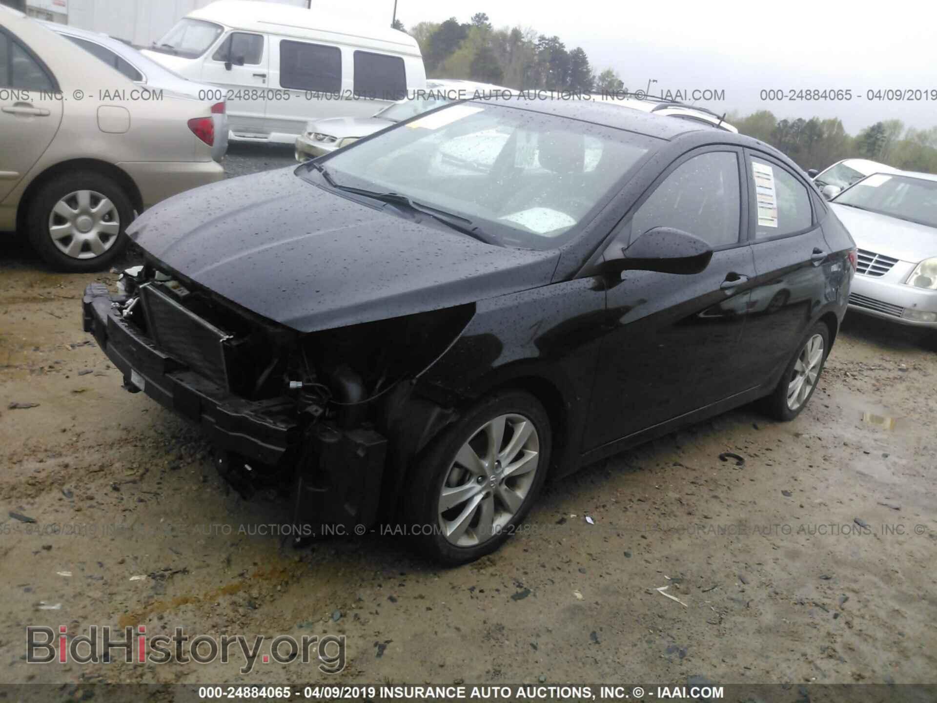 2013 HYUNDAI ACCENT - VIN: KMHCU4AE1DU567590 - Фото 2