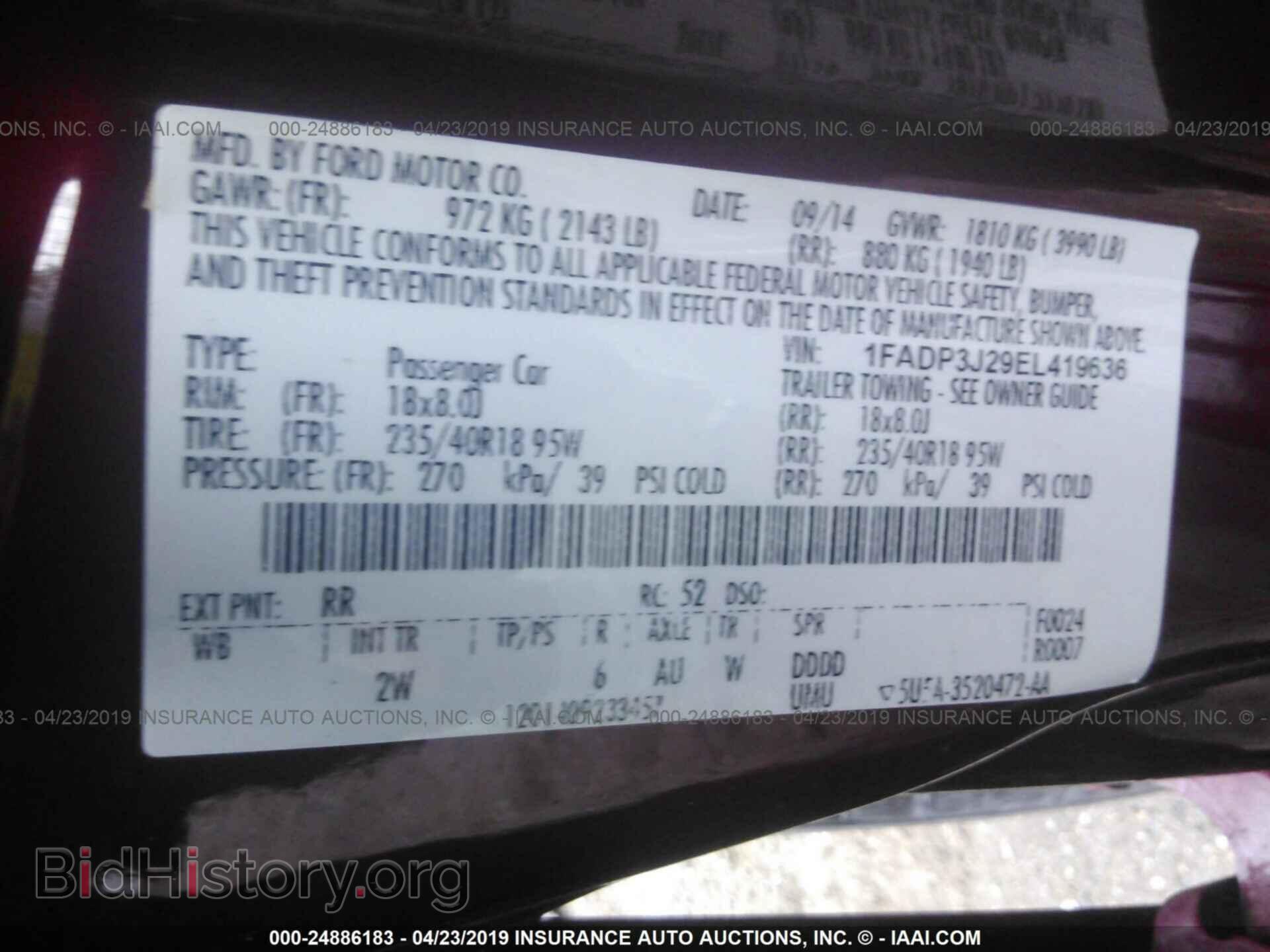 2014 FORD FOCUS - VIN: 1FADP3J29EL419636 - Photo 9
