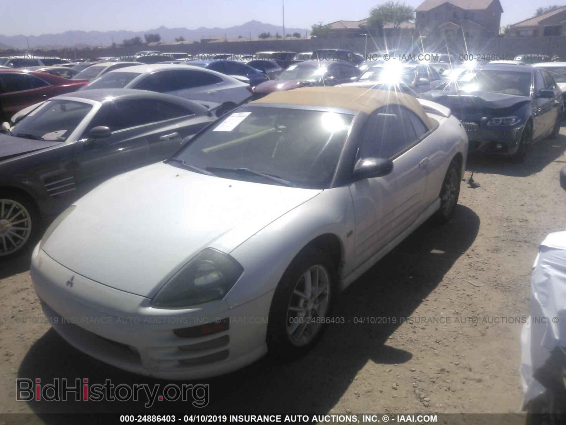 2001 MITSUBISHI ECLIPSE - VIN: 4A3AE55HX1E002583 - Фото 2