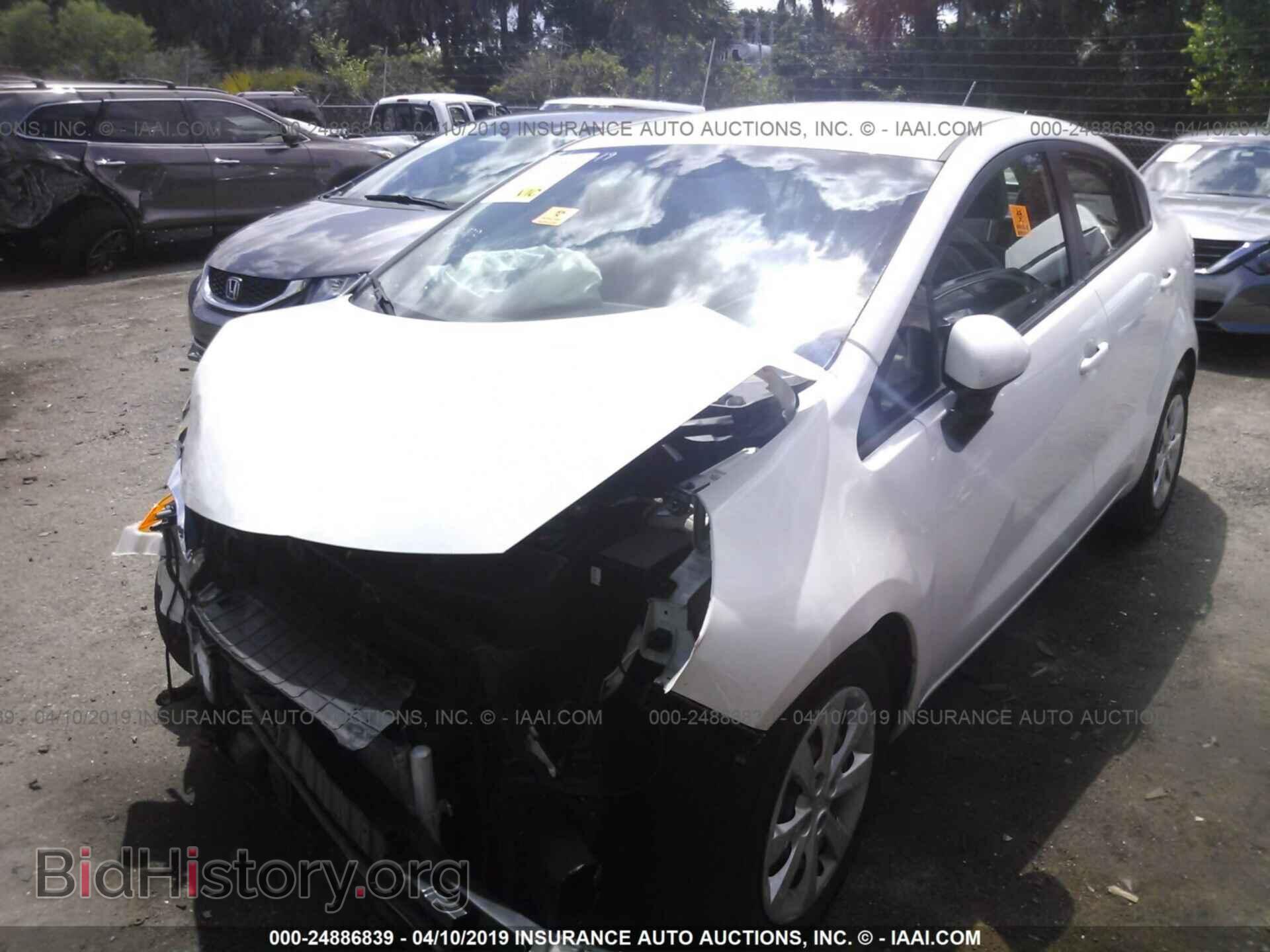 2015 KIA RIO - VIN: KNADM4A36F6489836 - Фото 2