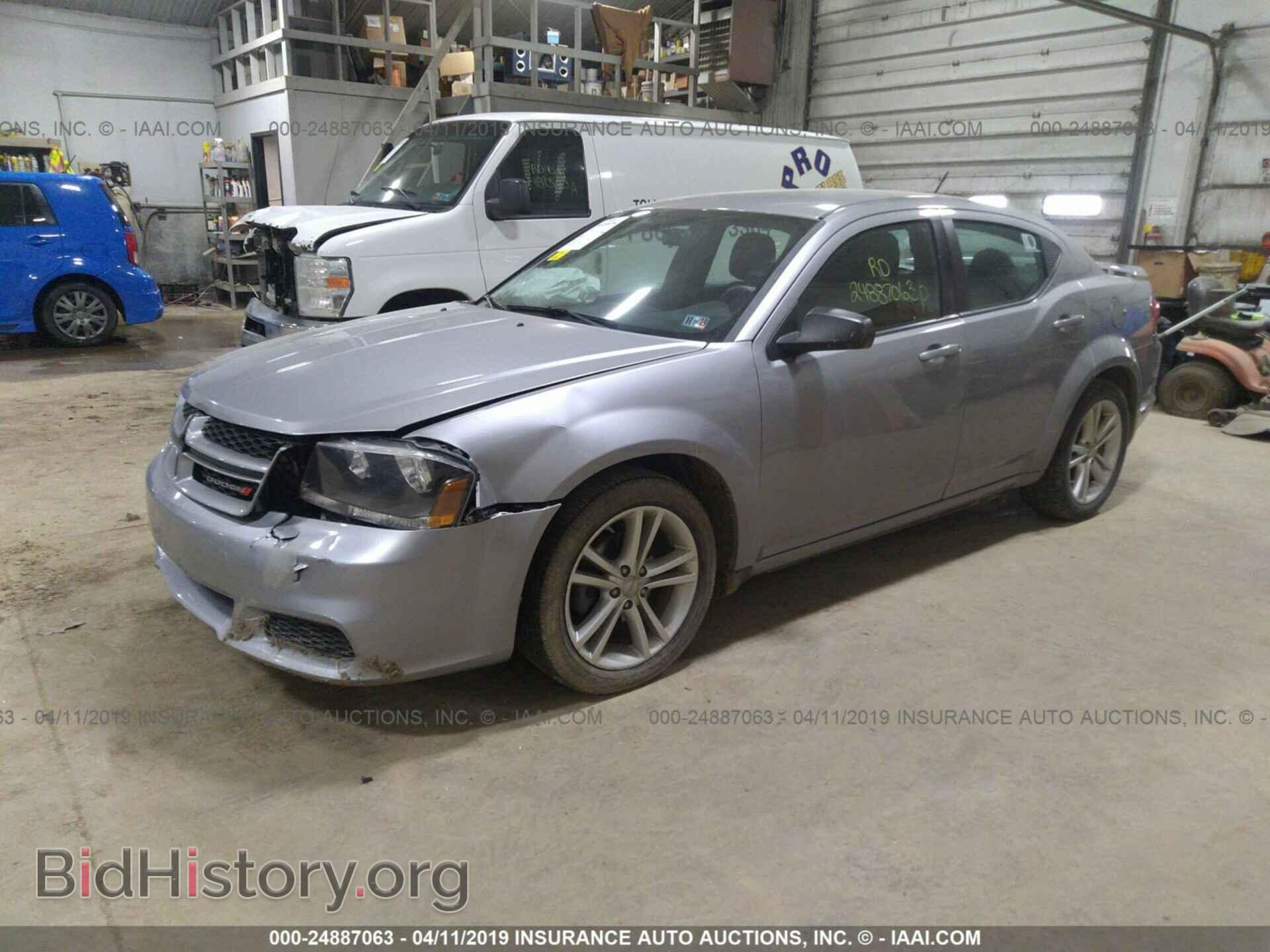 2014 DODGE AVENGER - VIN: 1C3CDZAGXEN129590 - Фото 2