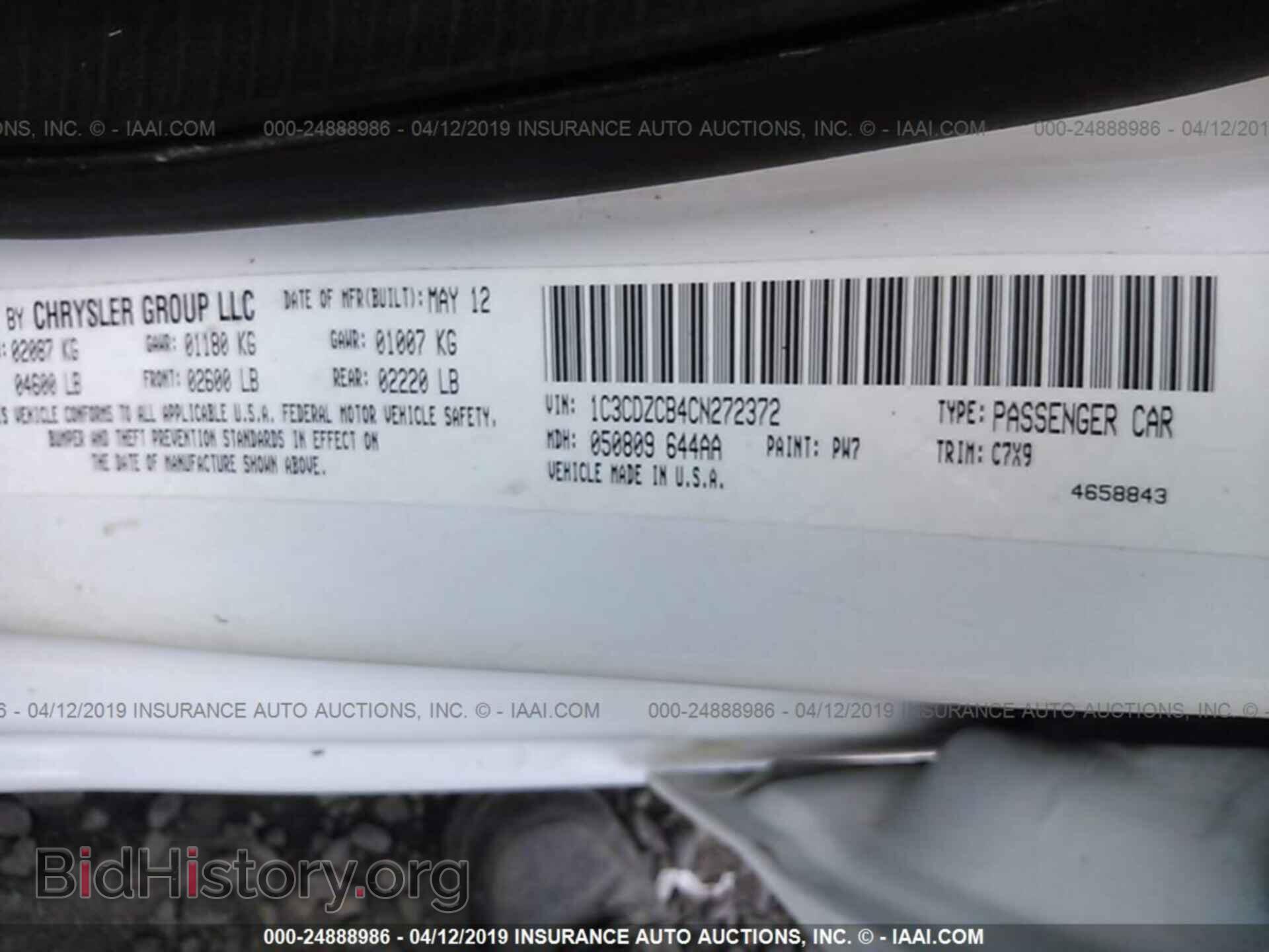 2012 DODGE AVENGER - VIN: 1C3CDZCB4CN272372 - Photo 9
