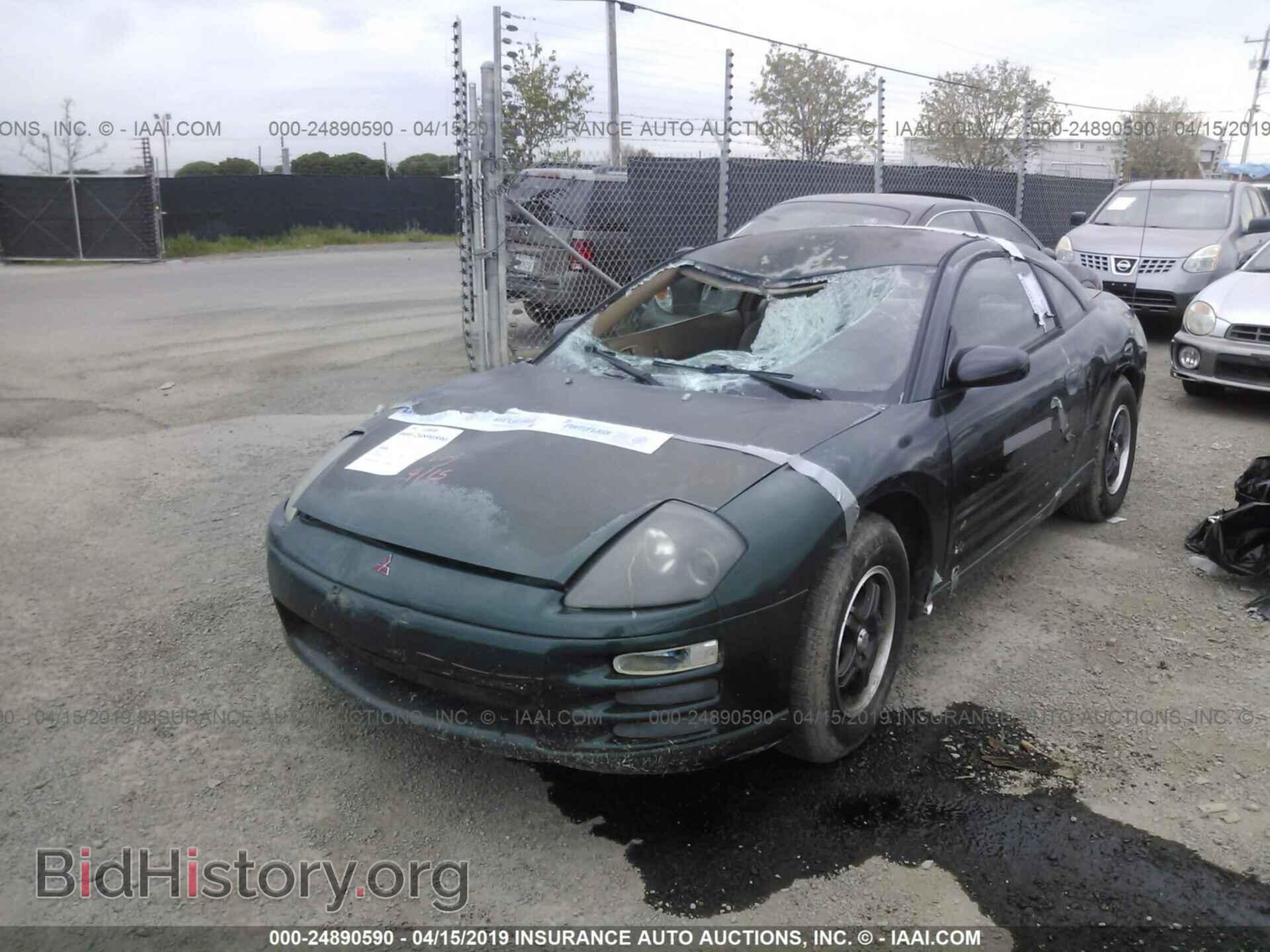 2001 MITSUBISHI ECLIPSE - VIN: 4A3AC34G91E117100 - Фото 2