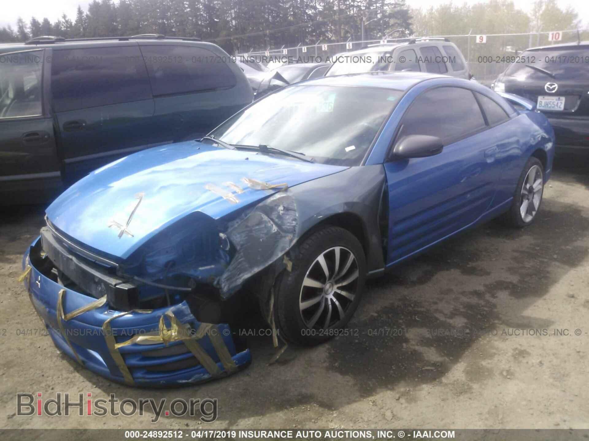 2002 MITSUBISHI ECLIPSE - VIN: 4A3AC44G22E081094 - Фото 2