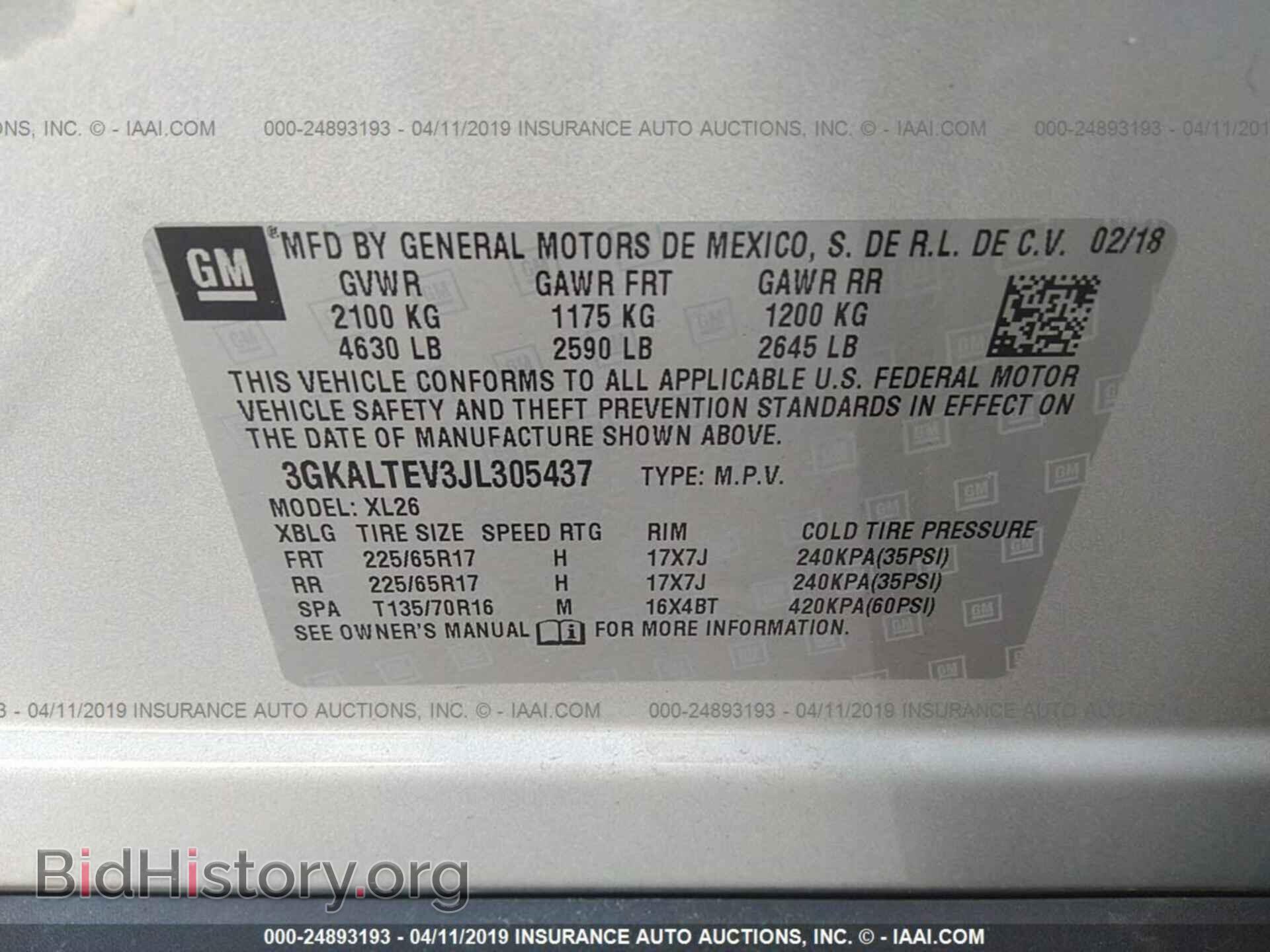 2018 GMC TERRAIN - VIN: 3GKALTEV3JL305437 - Photo 9
