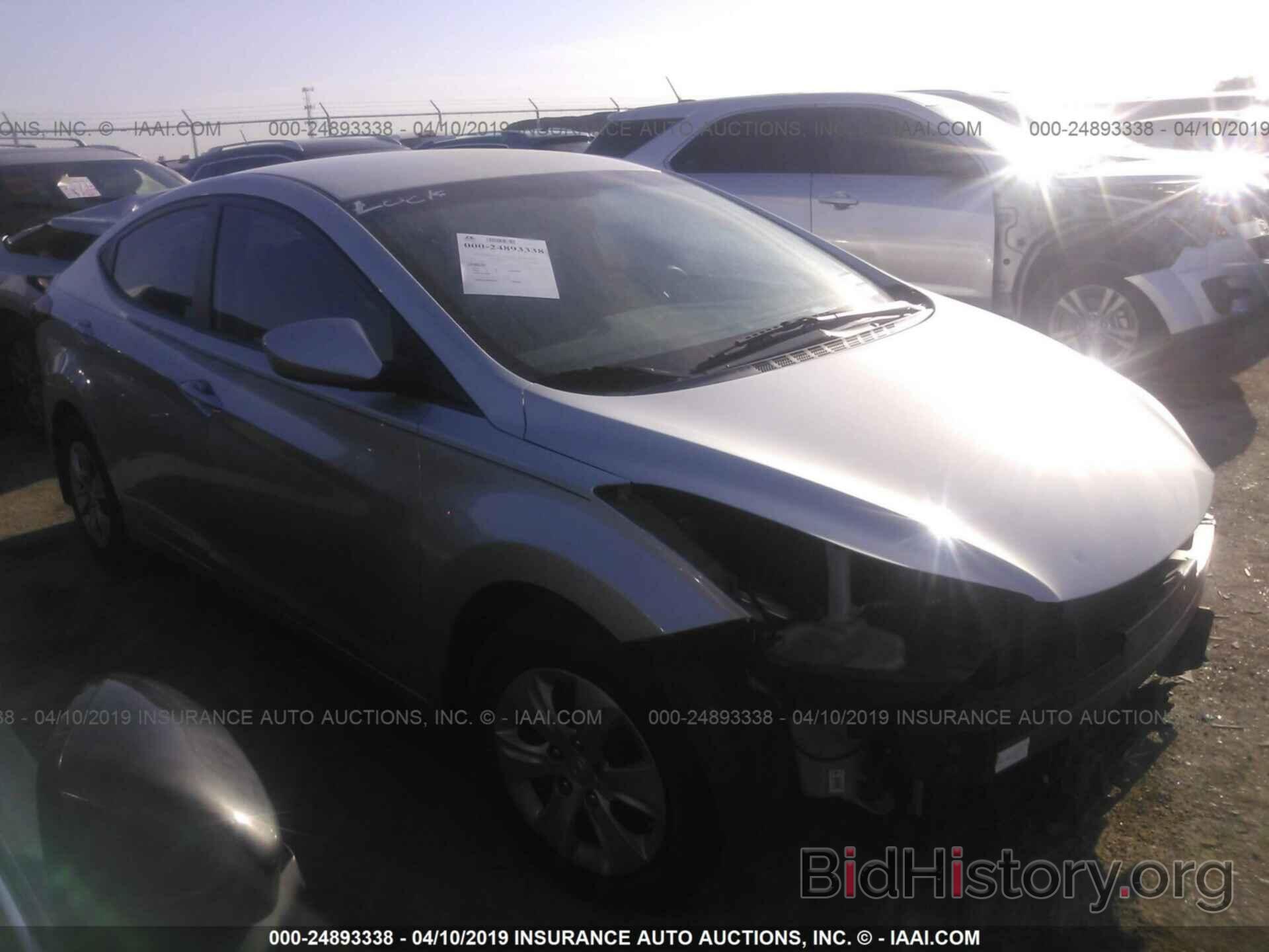 Photo 5NPDH4AE9GH770738 - HYUNDAI ELANTRA 2016