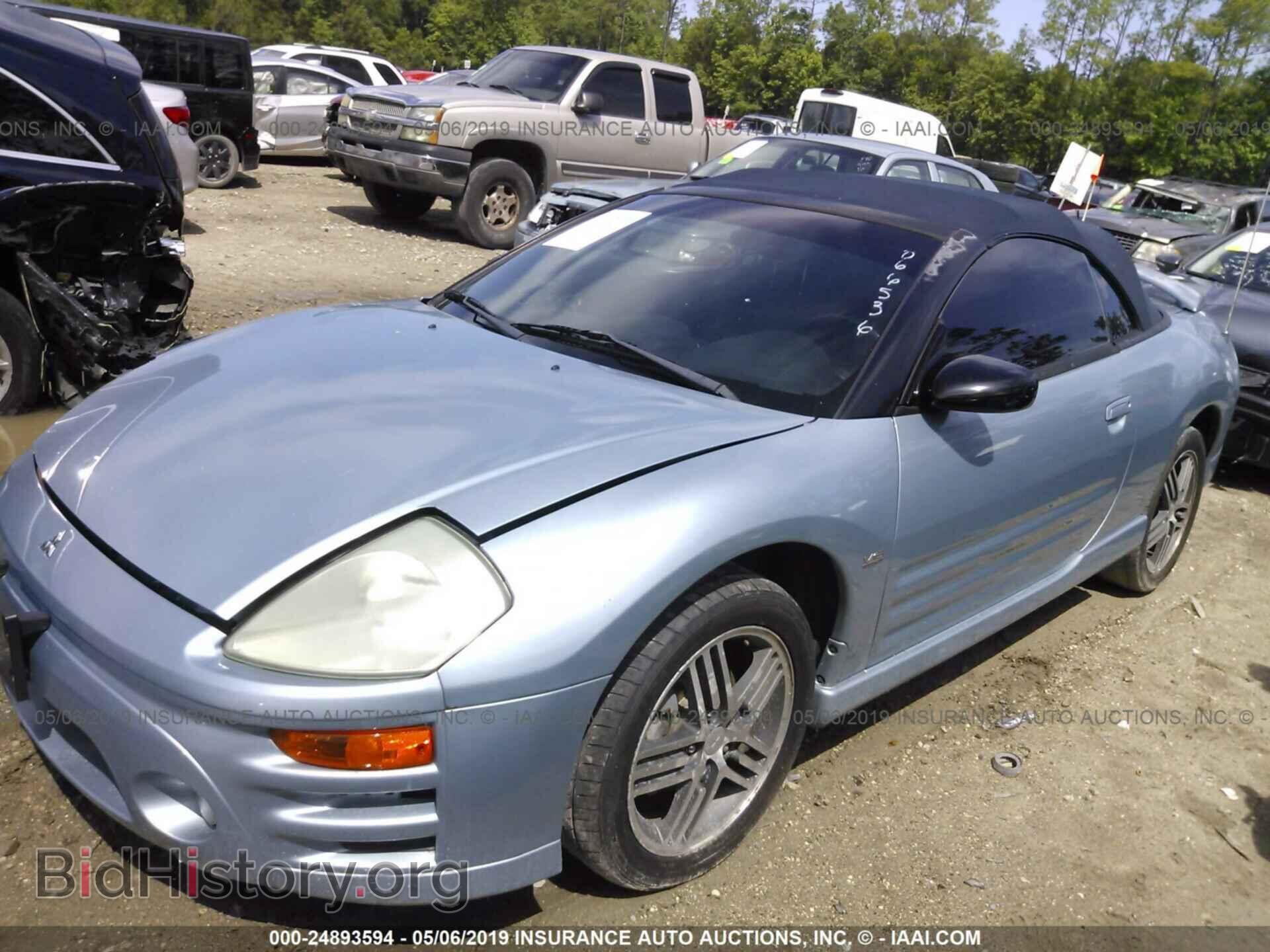 2004 MITSUBISHI ECLIPSE - VIN: 4A3AE75H24E066536 - Фото 2