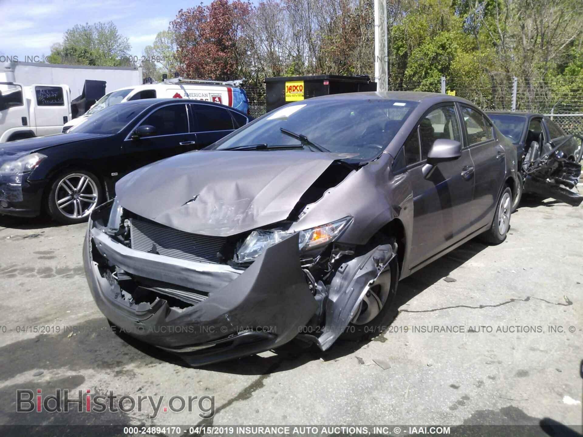 2013 HONDA CIVIC - VIN: 2HGFB2F57DH577193 - Фото 2