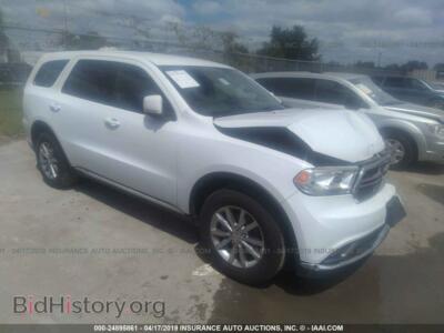2018 Dodge DURANGO SXT, белый — VIN 1C4RDHAG6JC186181, IAAI