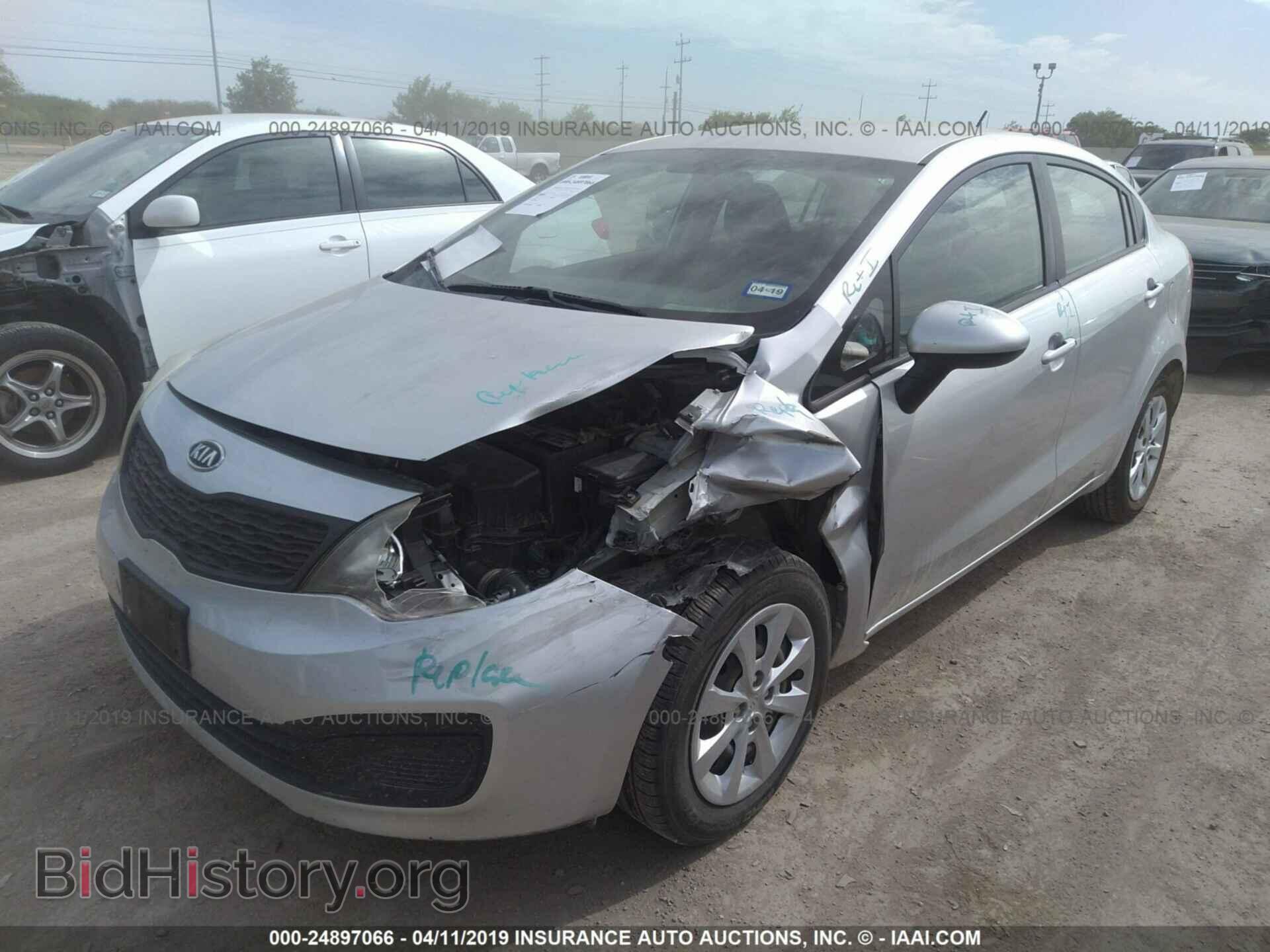 2012 KIA RIO - VIN: KNADM4A33C6093620 - Фото 2