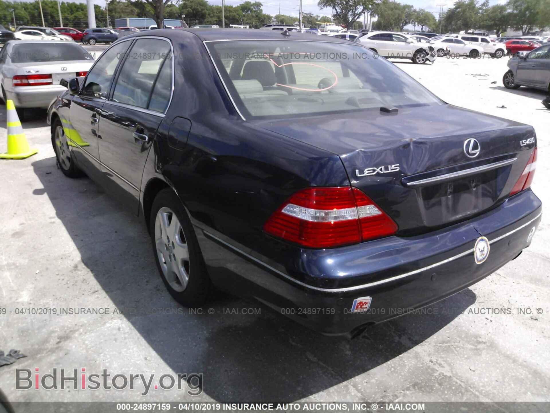 2004 LEXUS LS - VIN: JTHBN36FX40160236 - Фото 3