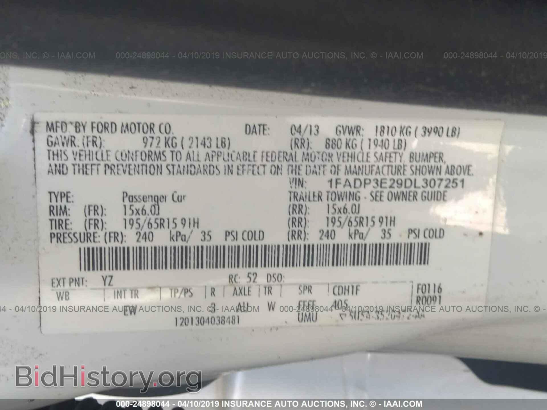 2013 FORD FOCUS - VIN: 1FADP3E29DL307251 - Photo 9