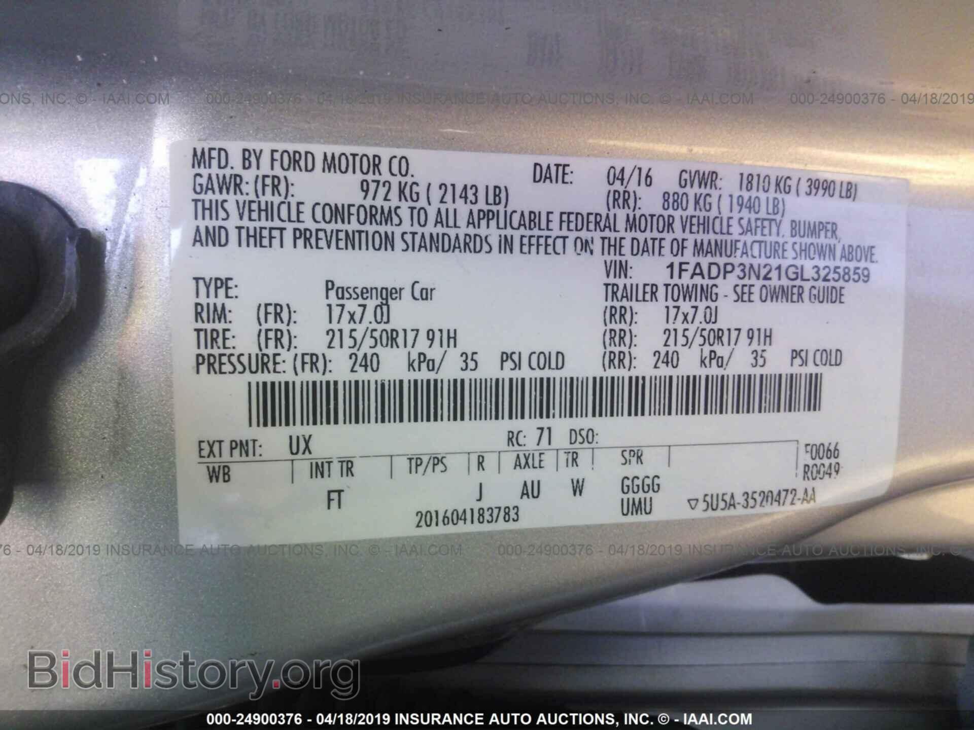 2016 FORD FOCUS - VIN: 1FADP3N21GL325859 - Photo 9