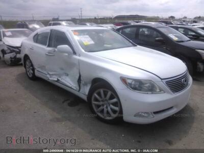2008 Lexus LS 460, белый — VIN JTHBL46F685083501, IAAI