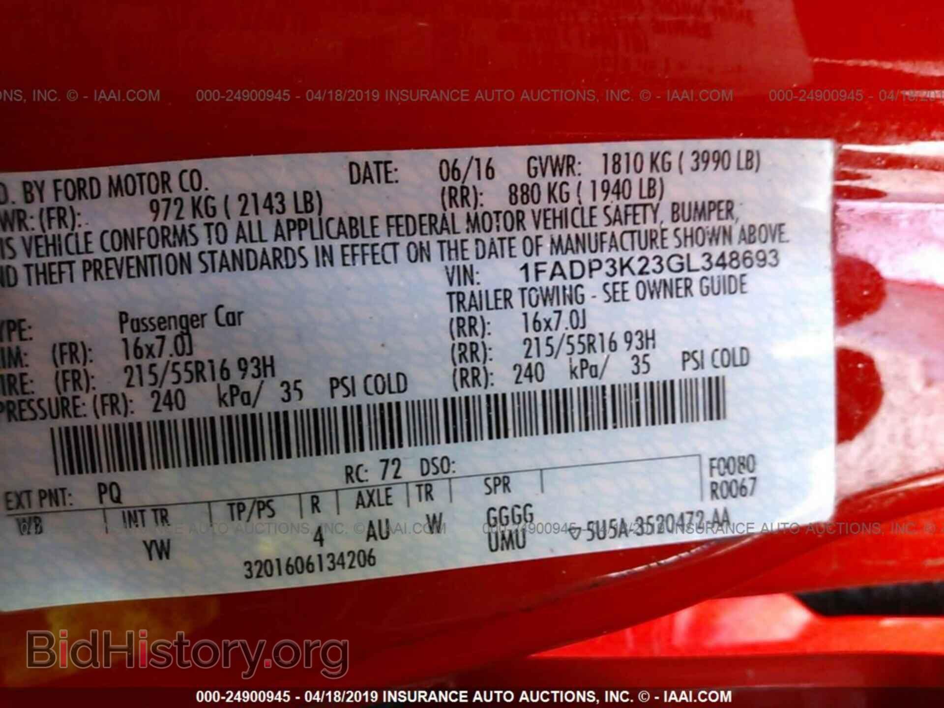 2016 FORD FOCUS - VIN: 1FADP3K23GL348693 - Photo 9