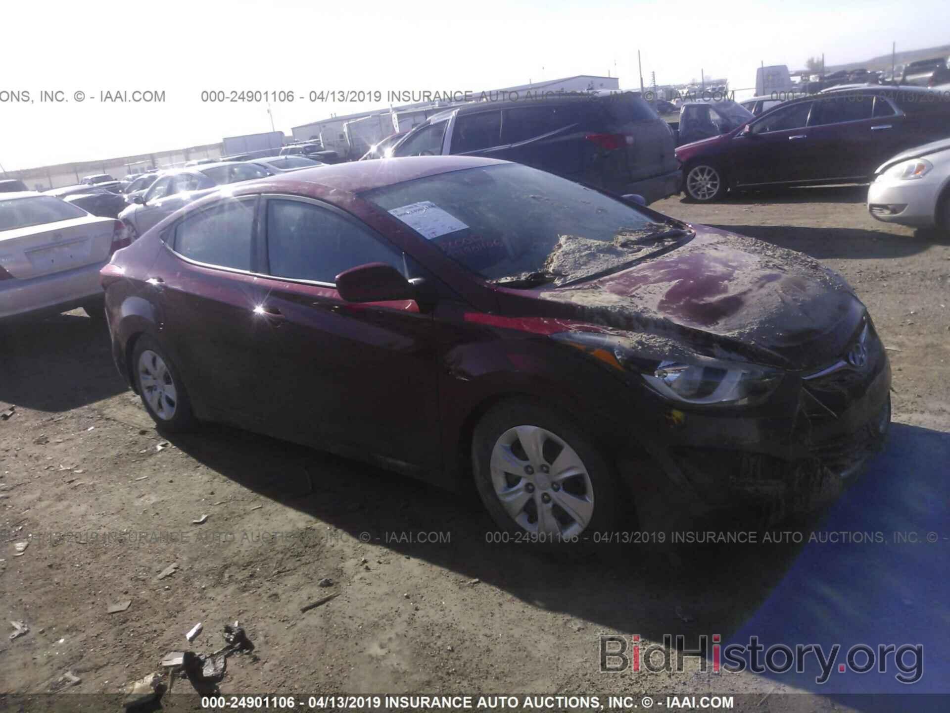 Photo KMHDH4AE9GU599491 - HYUNDAI ELANTRA 2016