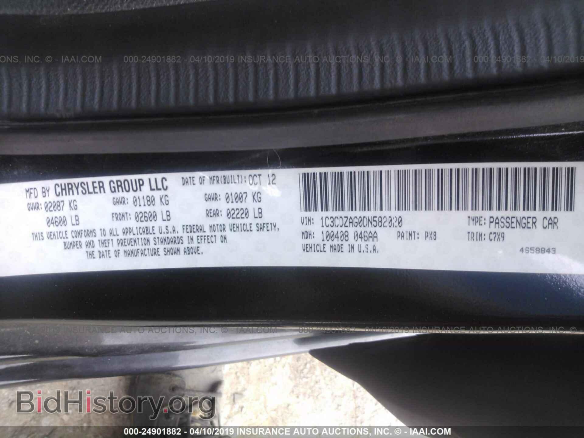 2013 DODGE AVENGER - VIN: 1C3CDZAG0DN582020 - Photo 9