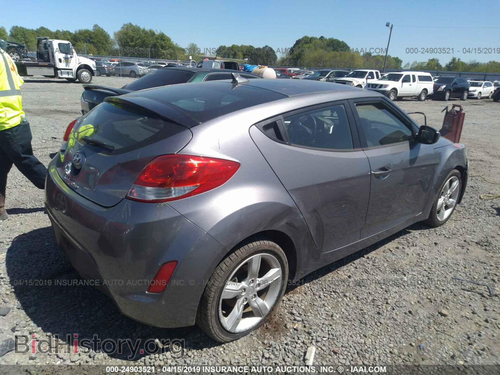 2014 HYUNDAI VELOSTER - VIN: KMHTC6AD0EU203765 - Фото 2