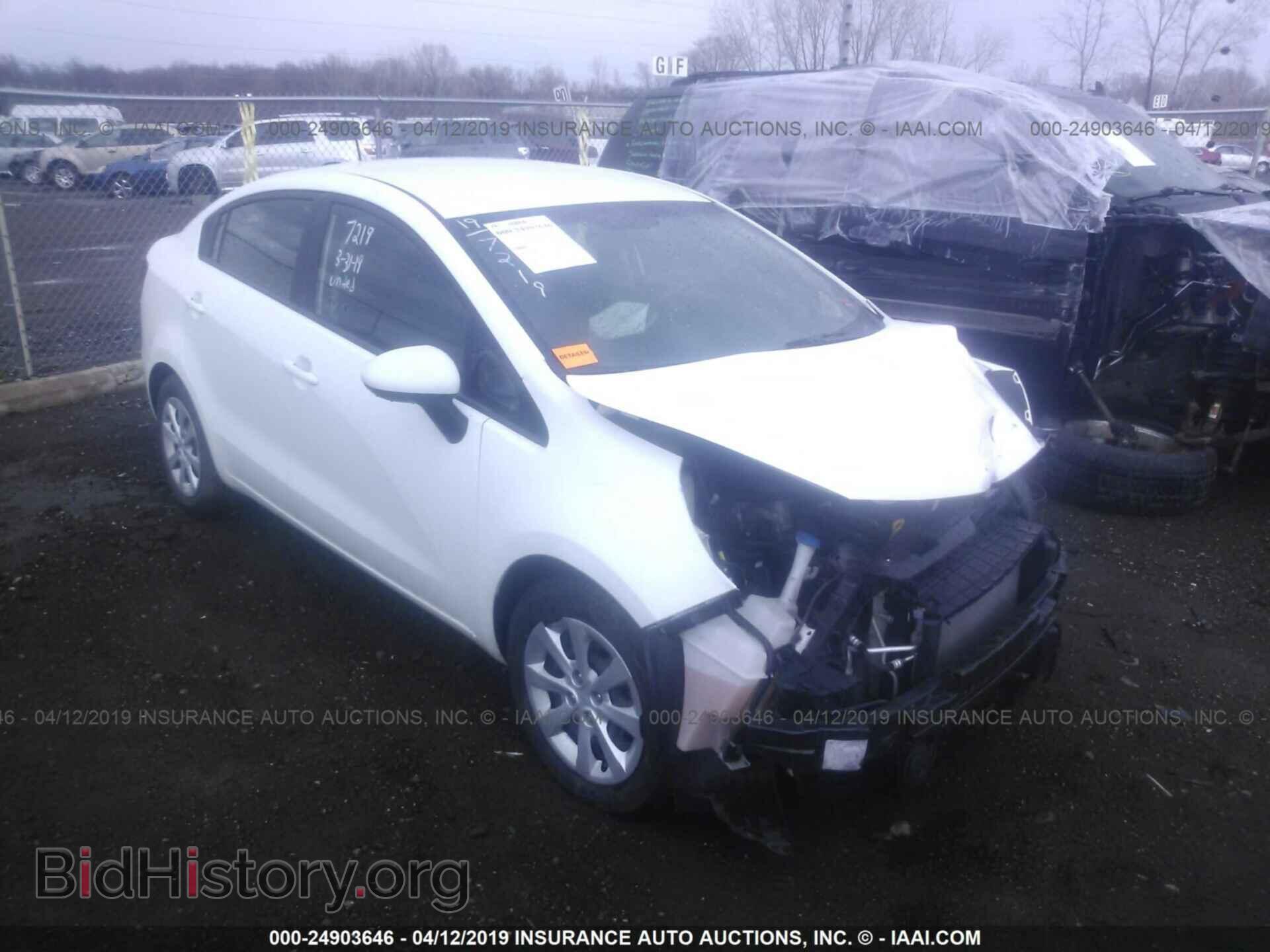 Фотография KNADM4A33E6419886 - KIA RIO 2014