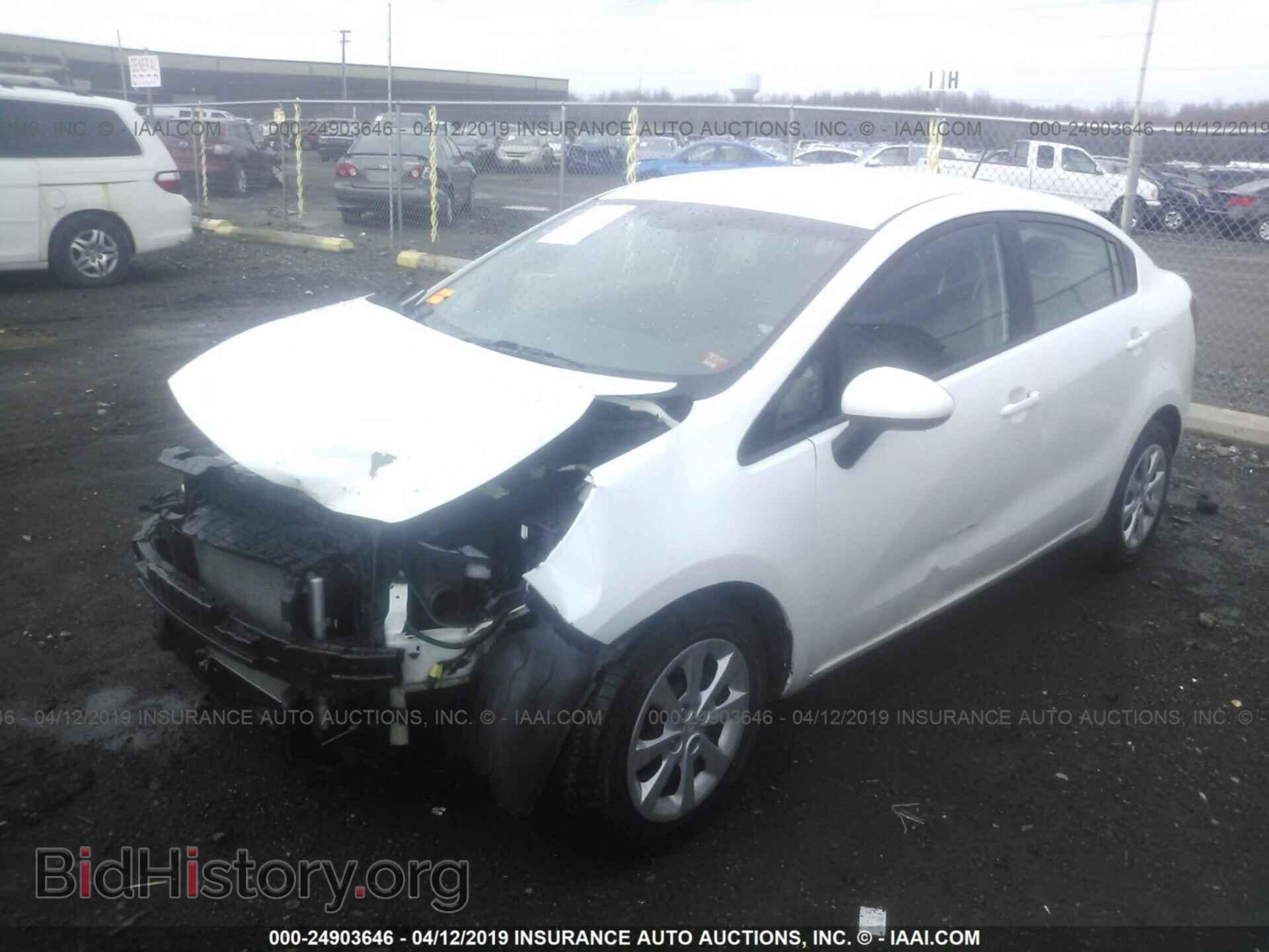 2014 KIA RIO - VIN: KNADM4A33E6419886 - Фото 2