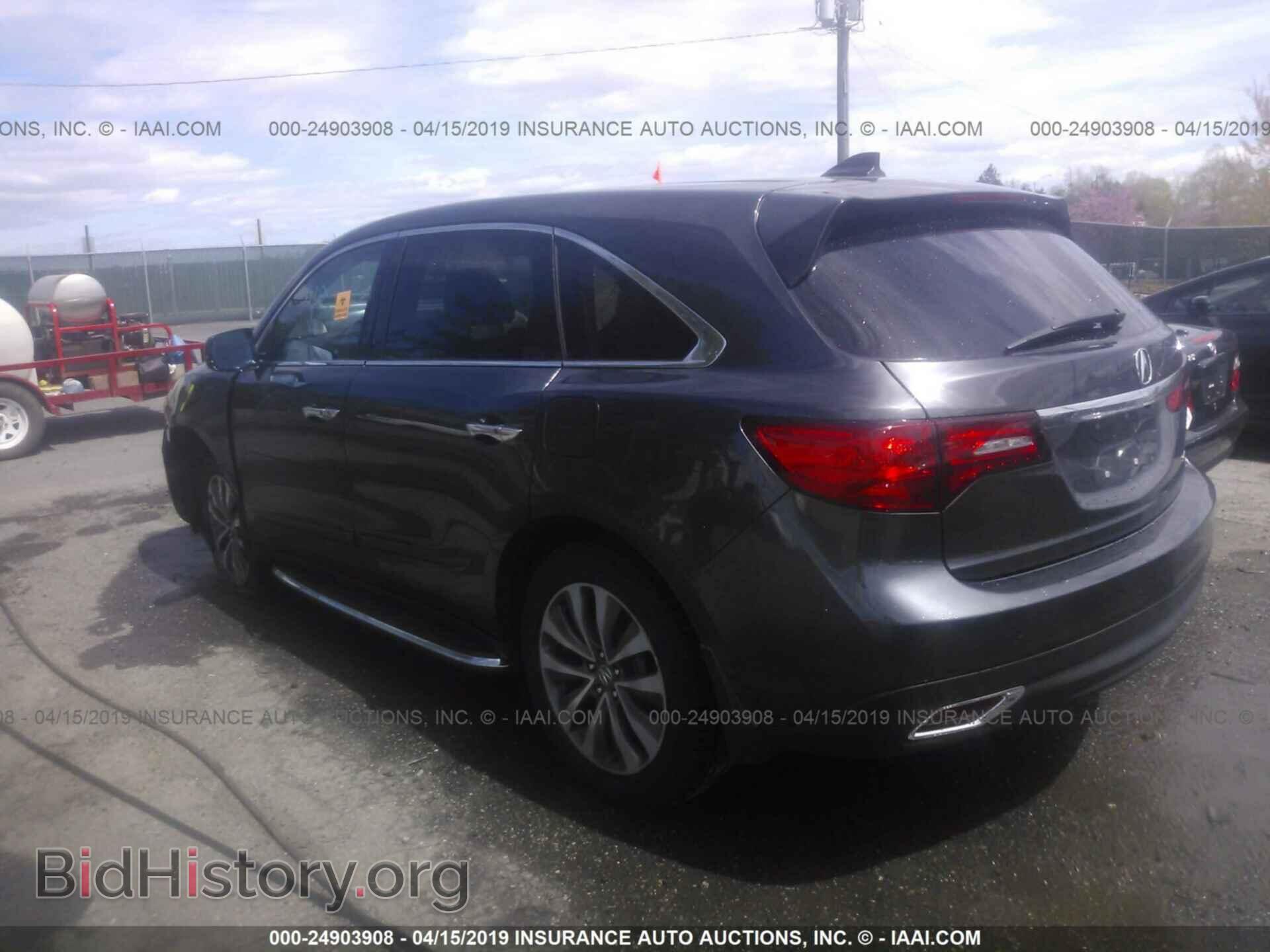2014 ACURA MDX - VIN: 5FRYD4H42EB004497 - Фото 3